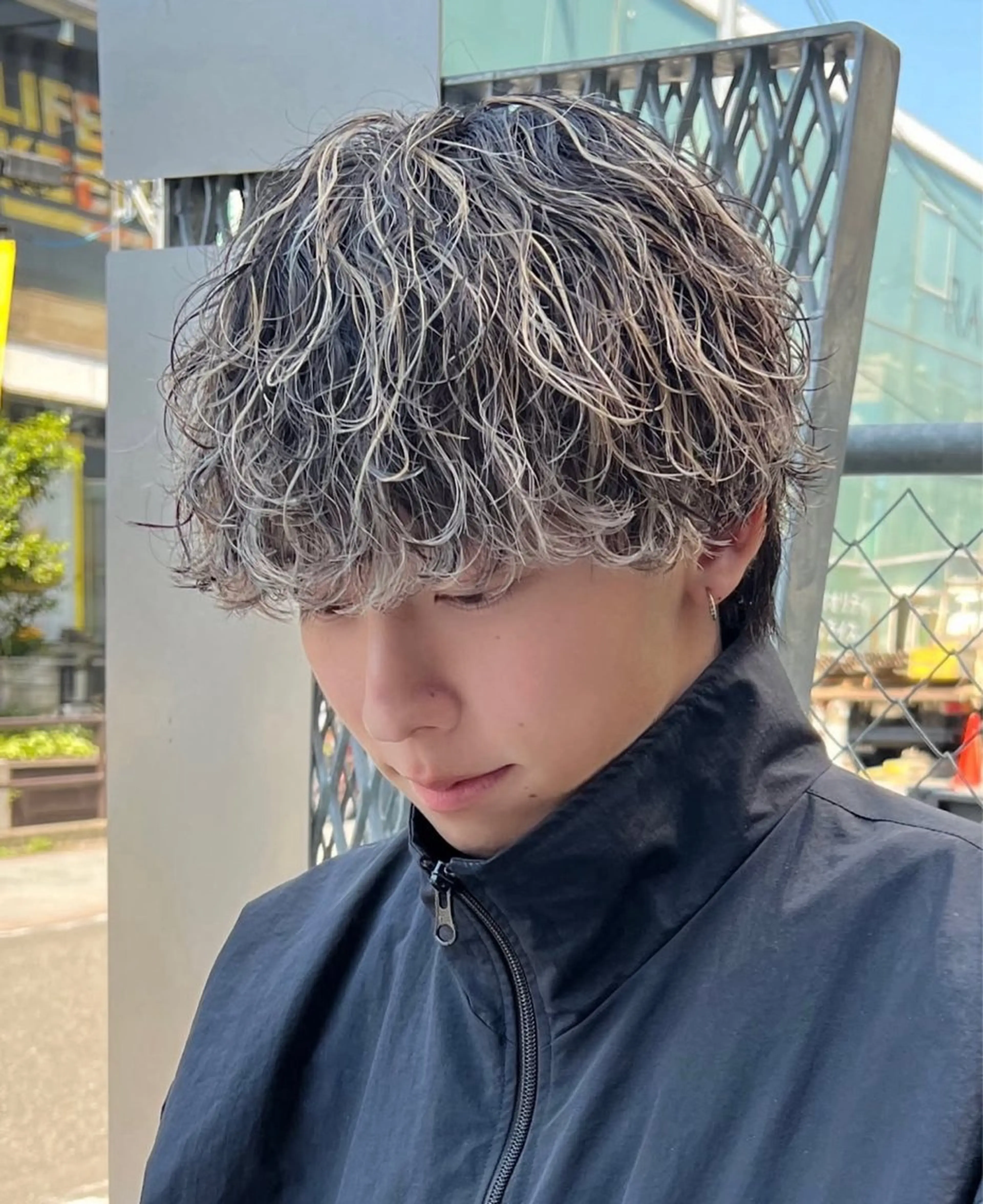 ショート カラー パーマ メンズ カット ヘアカラー パーマ トリートメント ヘアセット Pia/KIRIA /福岡美容室のヘアスタイル