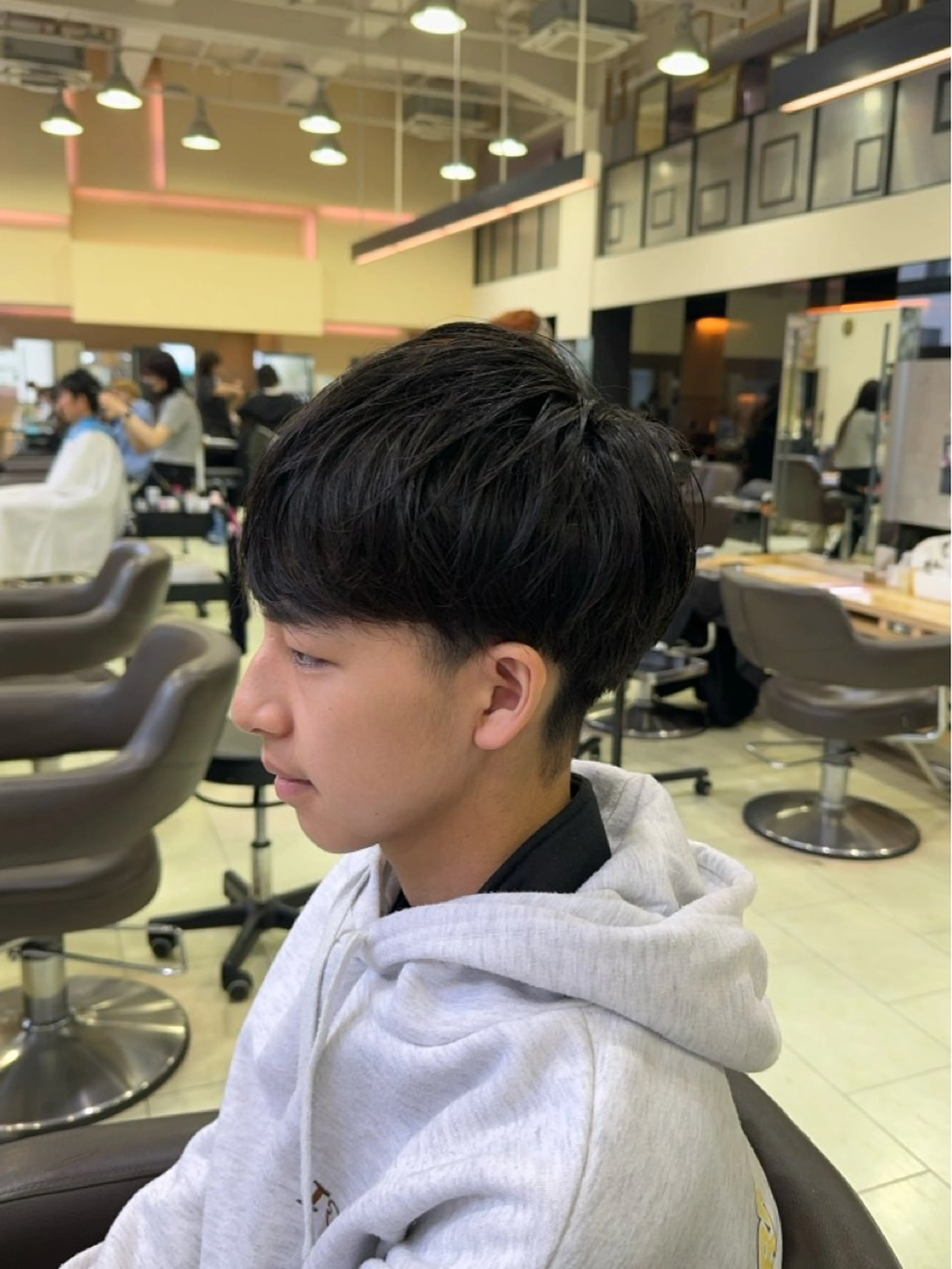 メンズ カット センターパート メンズパーマ/坂本翔のヘアスタイル