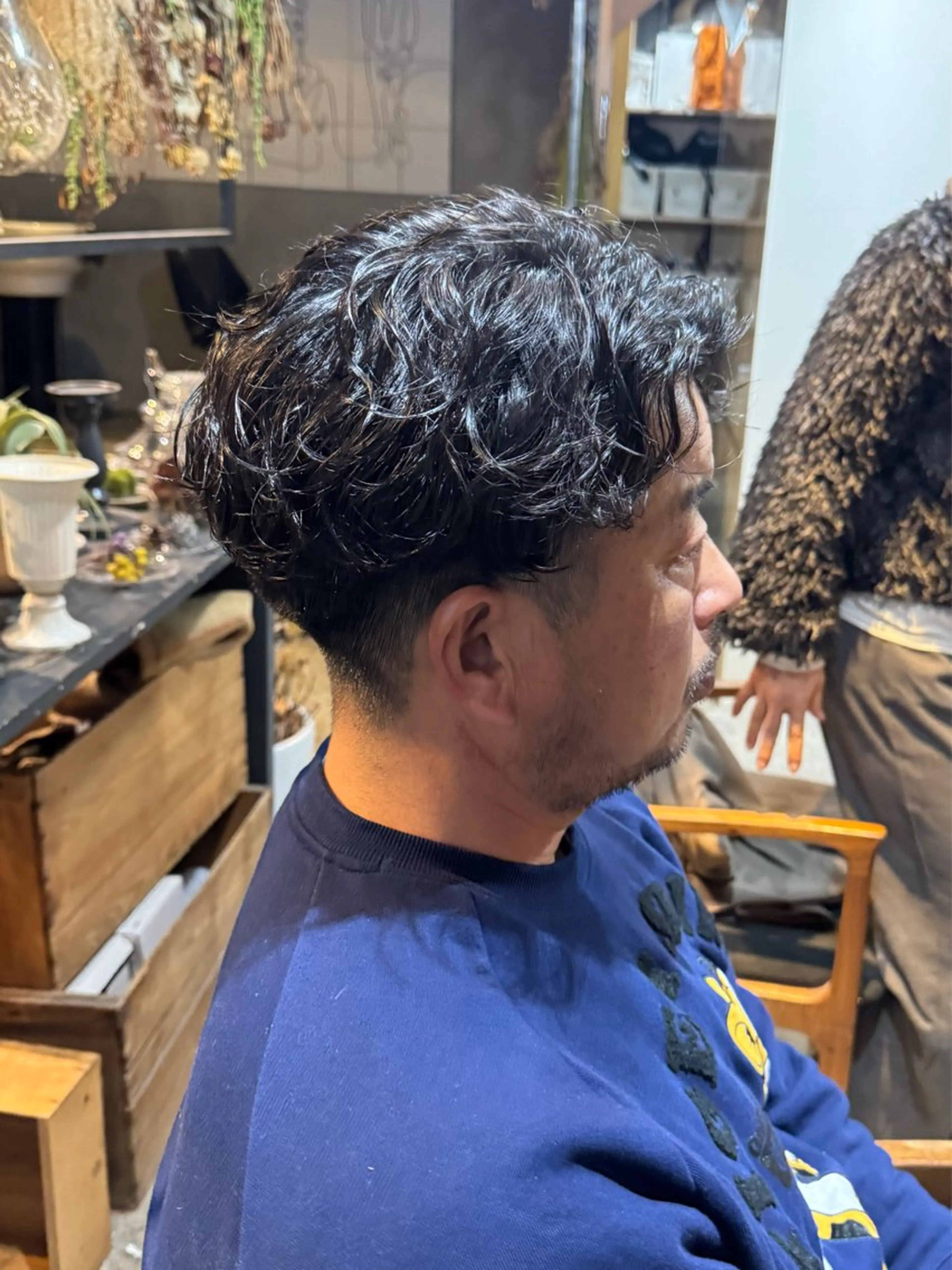 ショート パーマ メンズ クキノ ケイカのヘアスタイル