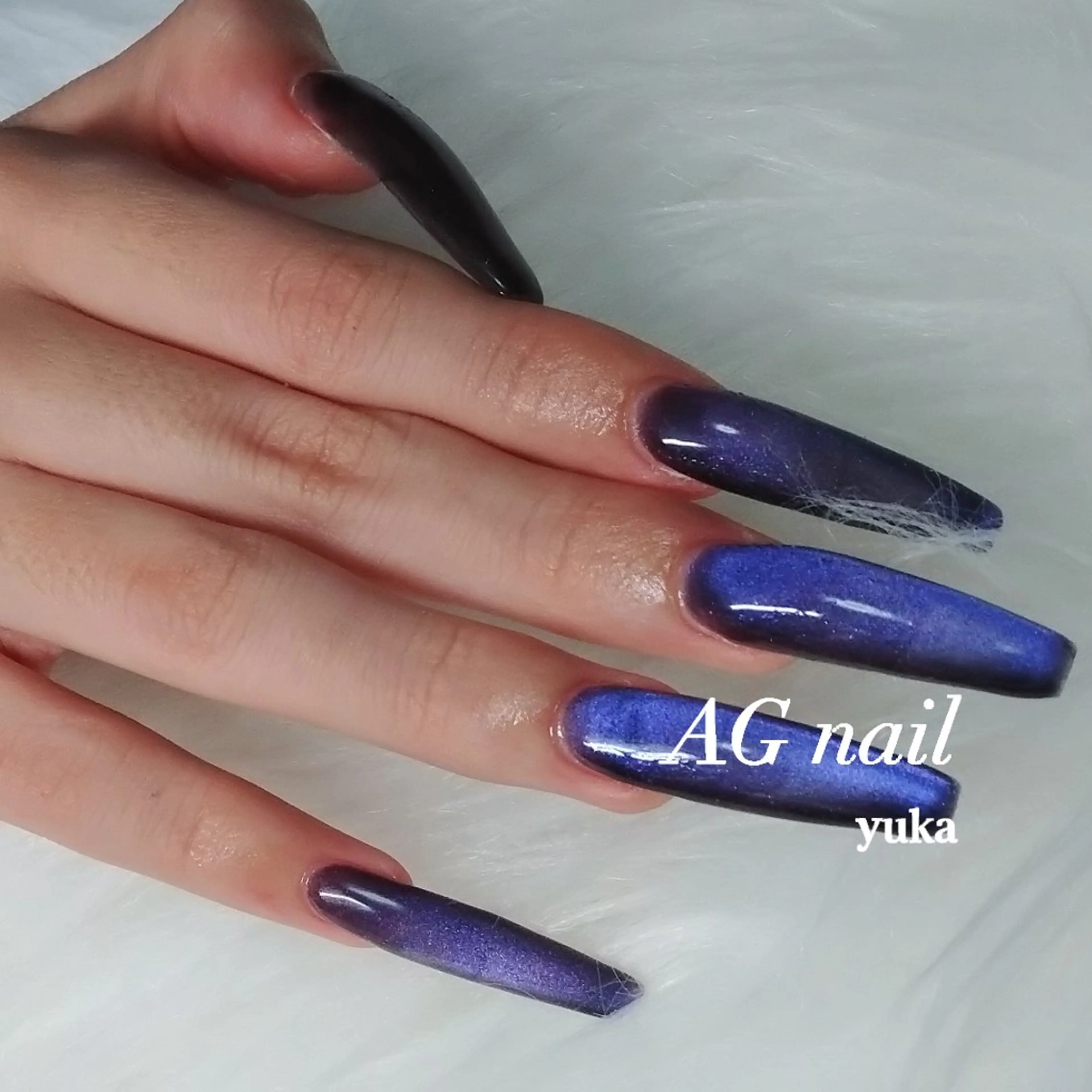 ネイル 長さ出し スカルプネイル ハンドネイル AG nail 〚　yuka　〛のネイルデザイン