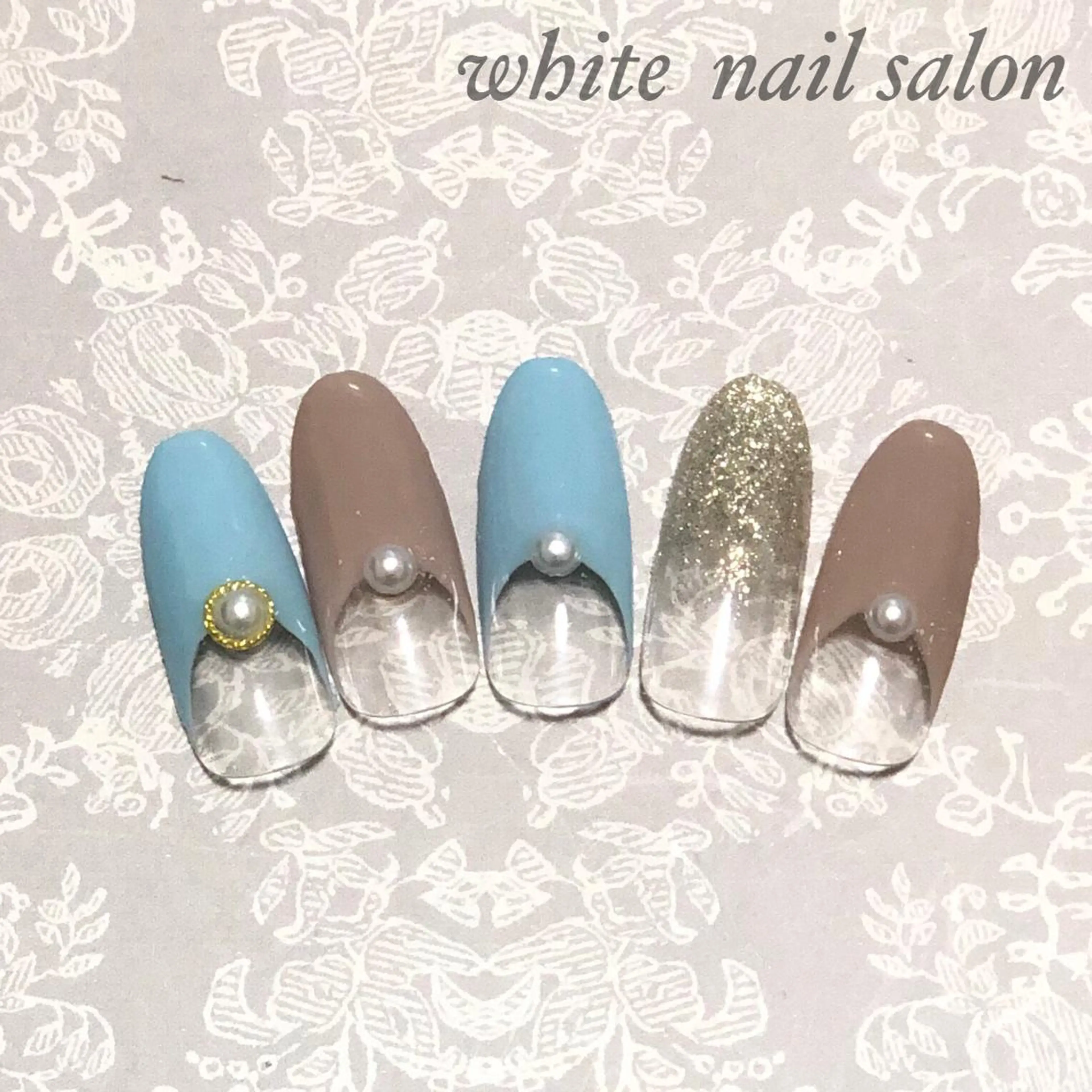 ネイル アートネイル フットネイル フレンチネイル ジェルネイル ハードジェル ハンドネイル white nail salonのネイルデザイン