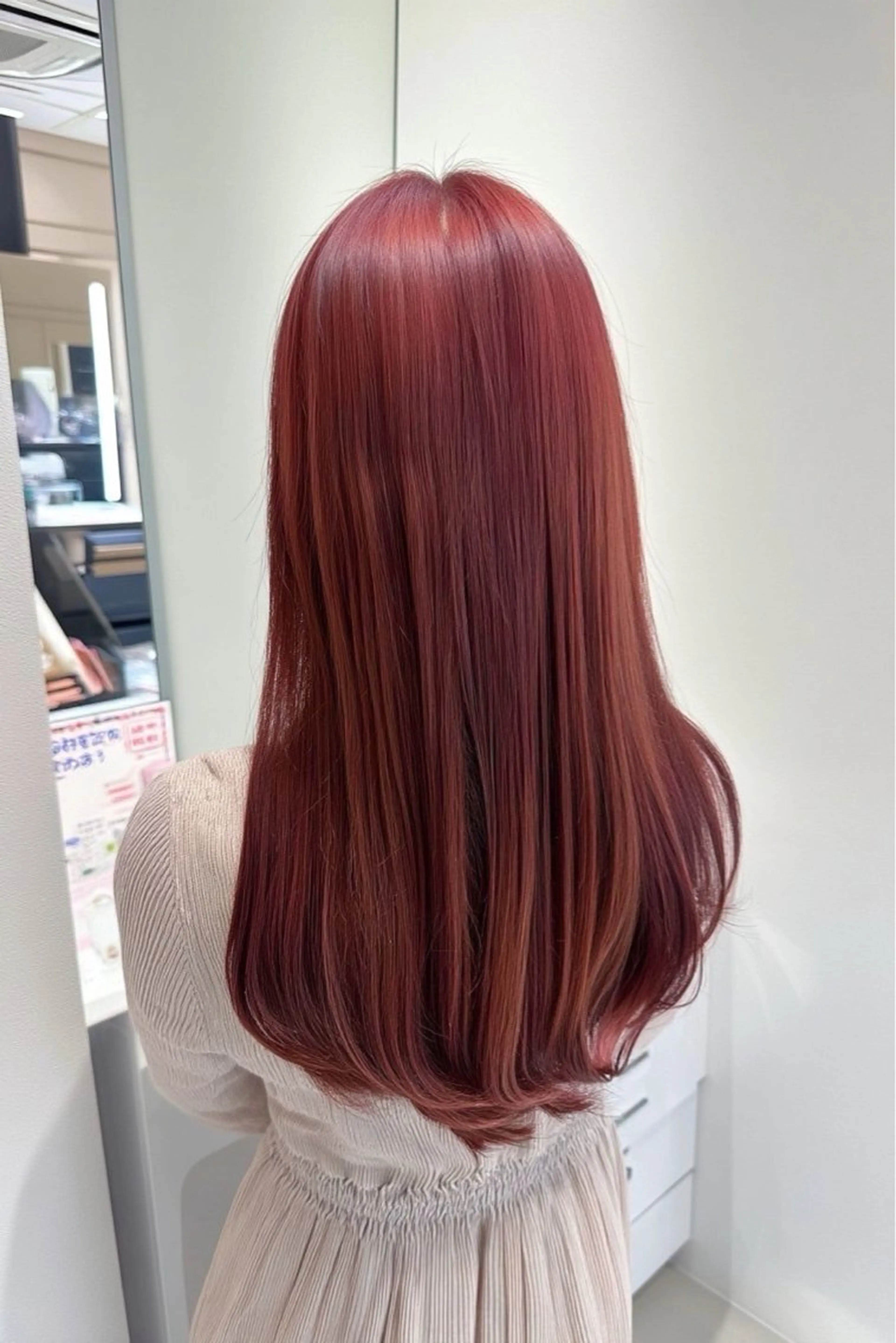 カラー ヘアカラー 💕暖色カラー/ボブ /ピンク💕のヘアスタイル