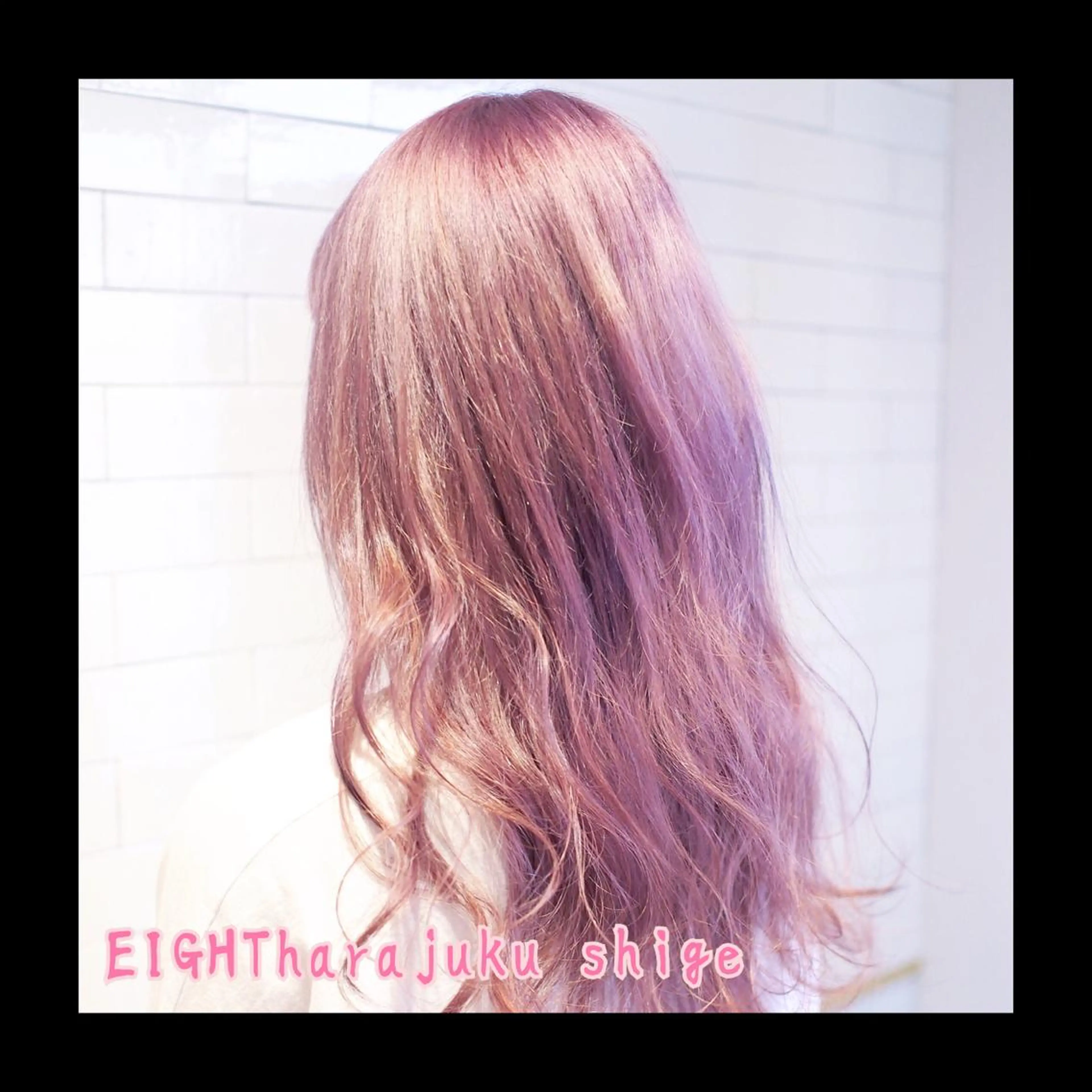 ロング カラー アッシュ ピンクカラー ピンクアッシュ 及川シゲル 髪質改善講師のヘアスタイル