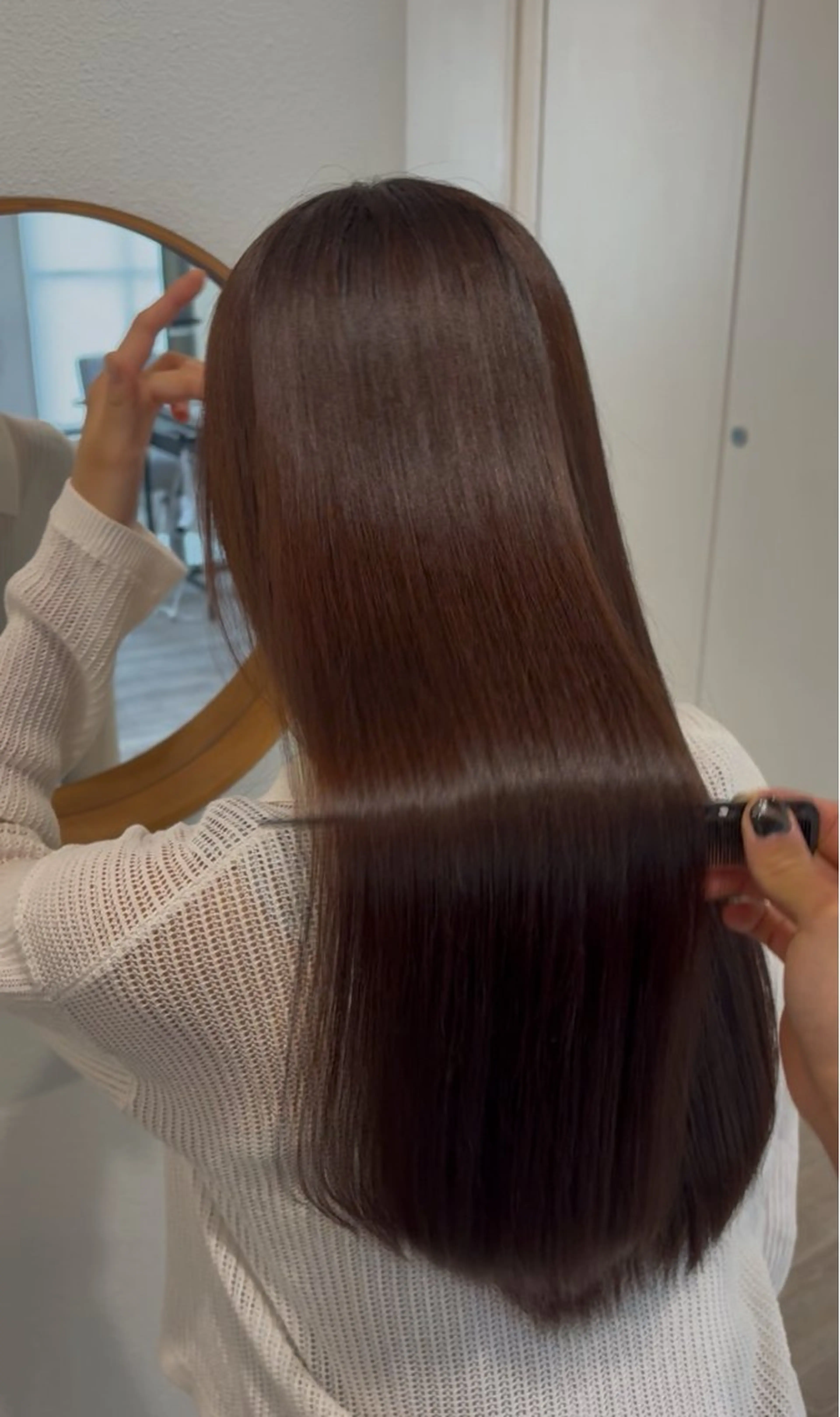 ロング 縮毛矯正 amber池袋所属・美髪矯正・ブリーチ 矯正🫧秋元ゆたかのヘアスタイル