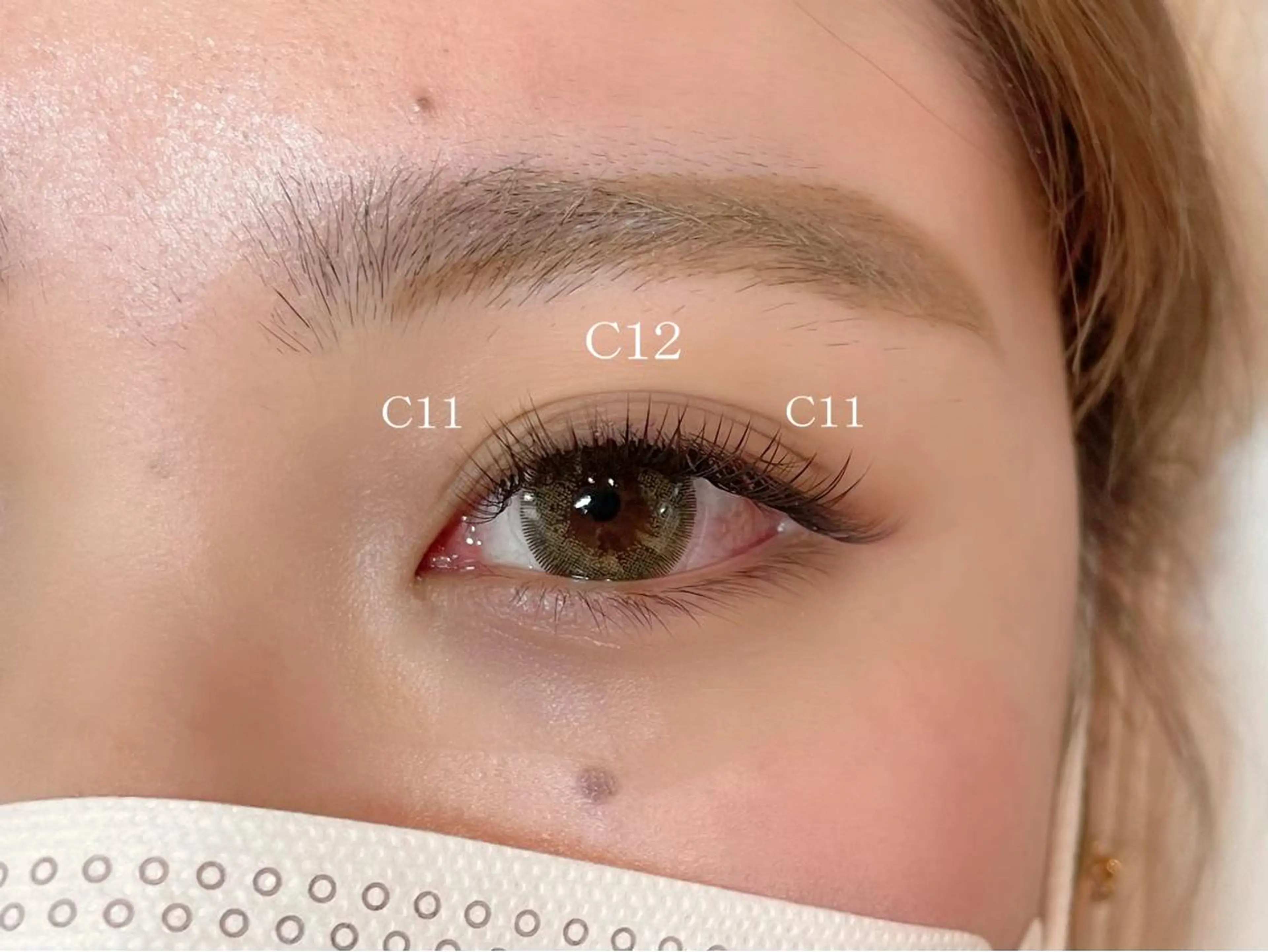 マツエク・マツパ アイブロウ キュート ボリュームラッシュ FEEL LASH所属・♡Nagisa.S ♡のマツエク・マツパデザイン