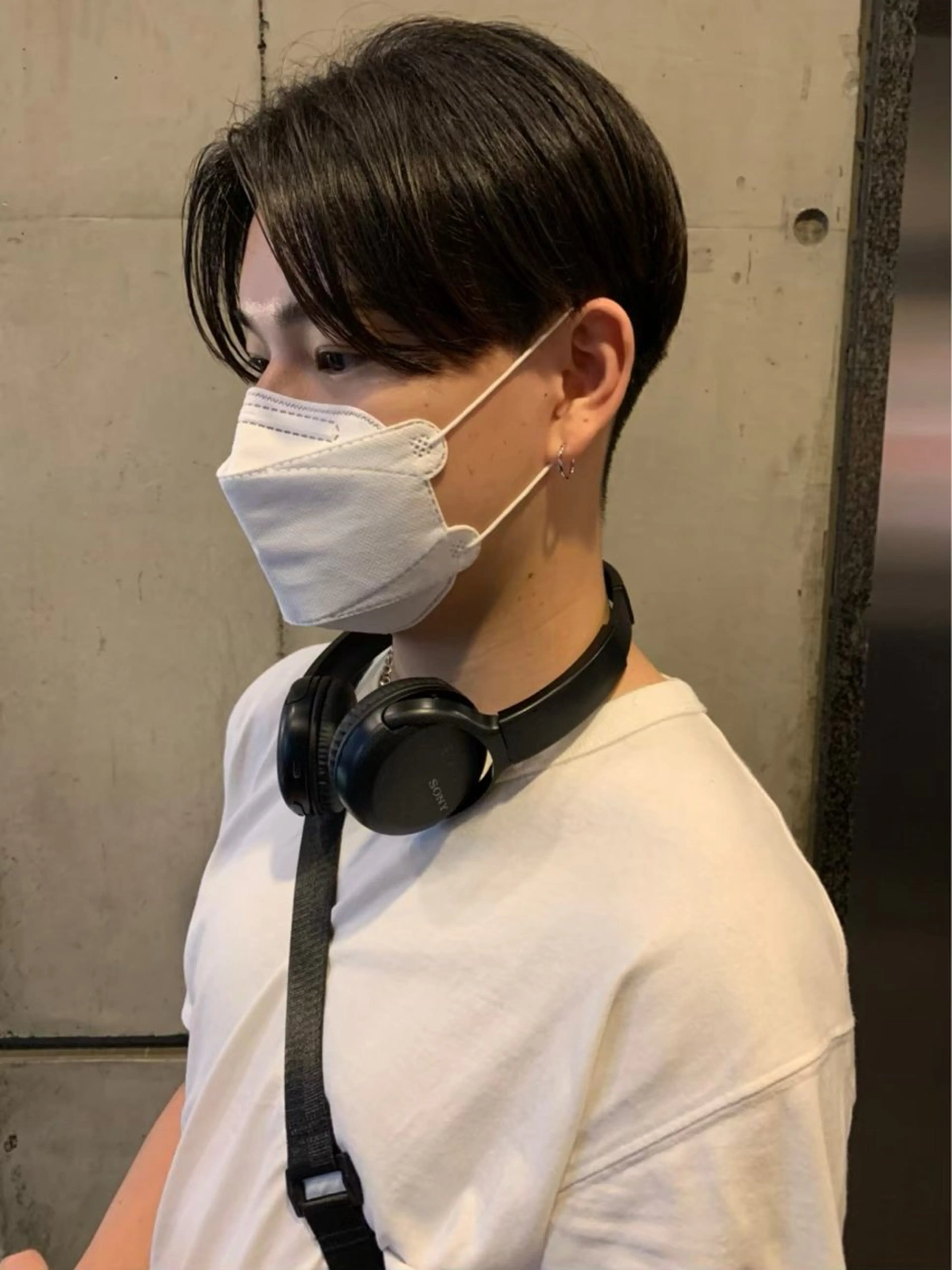 メンズ メンズブリーチ メンズハイトーン メンズ韓国風 マッシュ シースルーマッシュ designcolo r/似合わせNOKAのヘアスタイル