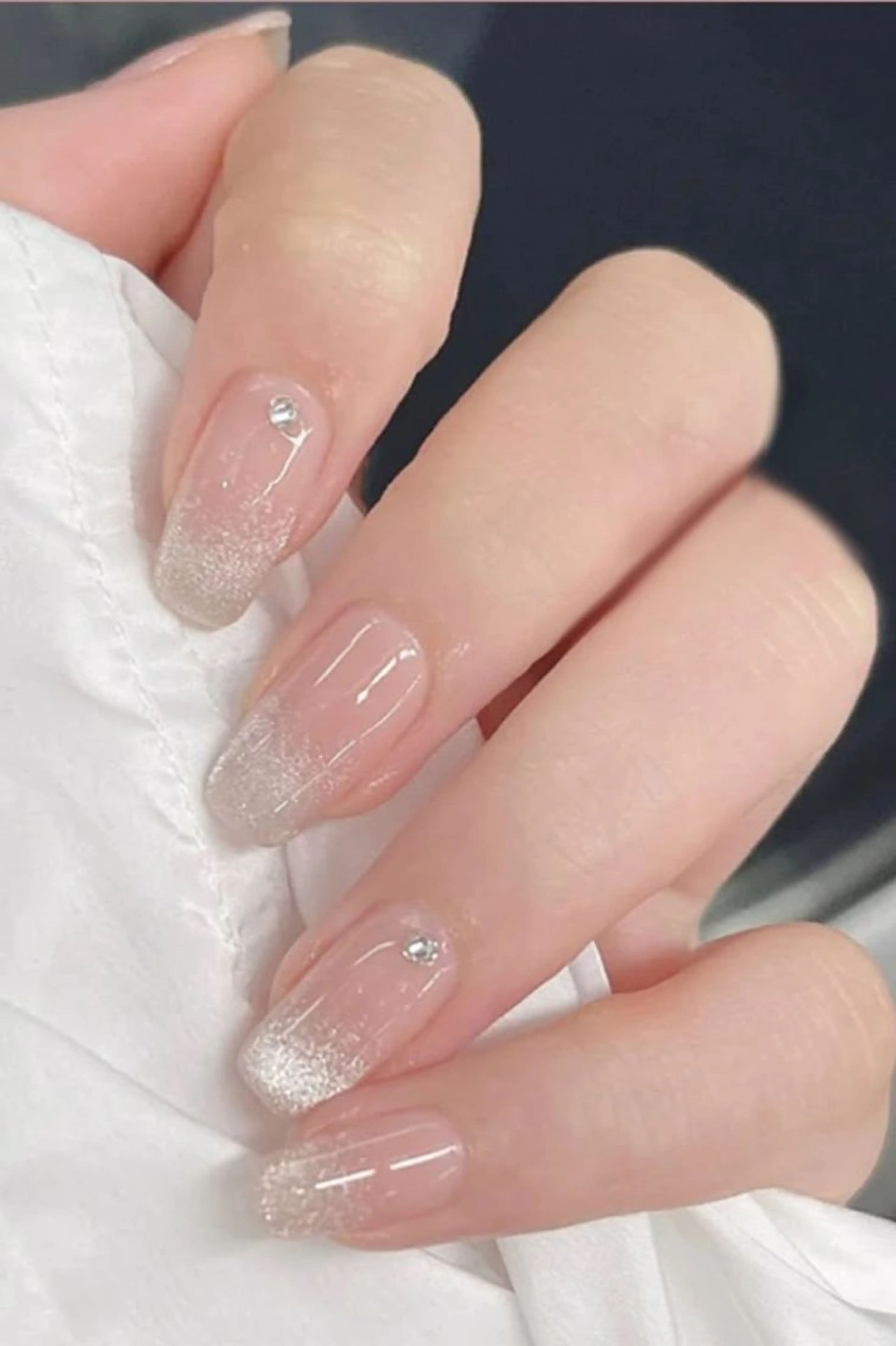 ネイル 韓国ネイル 持ち込み ニュアンスネイル ネイルチップ ハンドネイル Rose Ana.Chuoのネイルデザイン