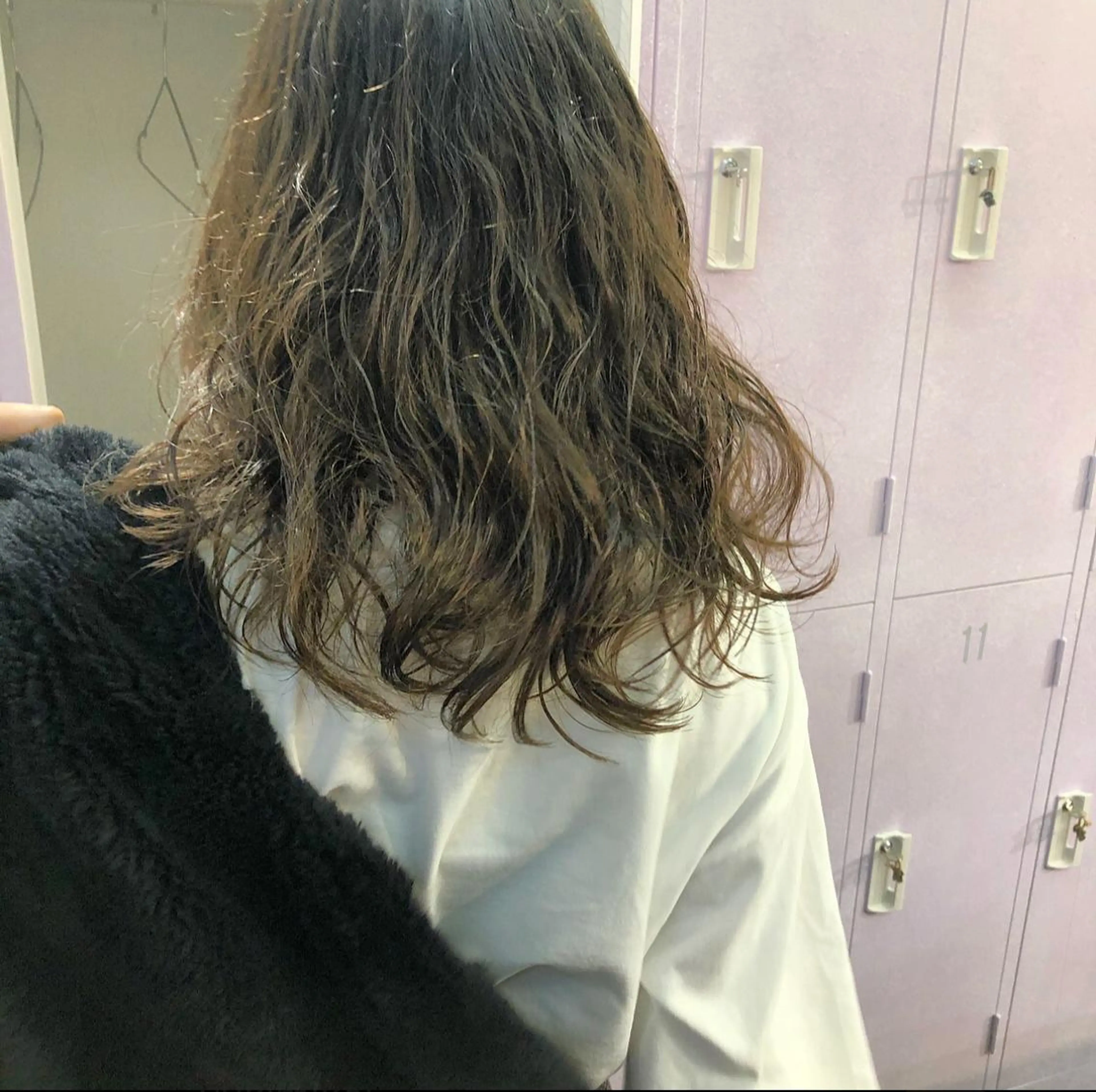 ミディアム パーマ ミディアムパーマ カット パーマ 水野 雪 /パーマ/暖色カラーのヘアスタイル