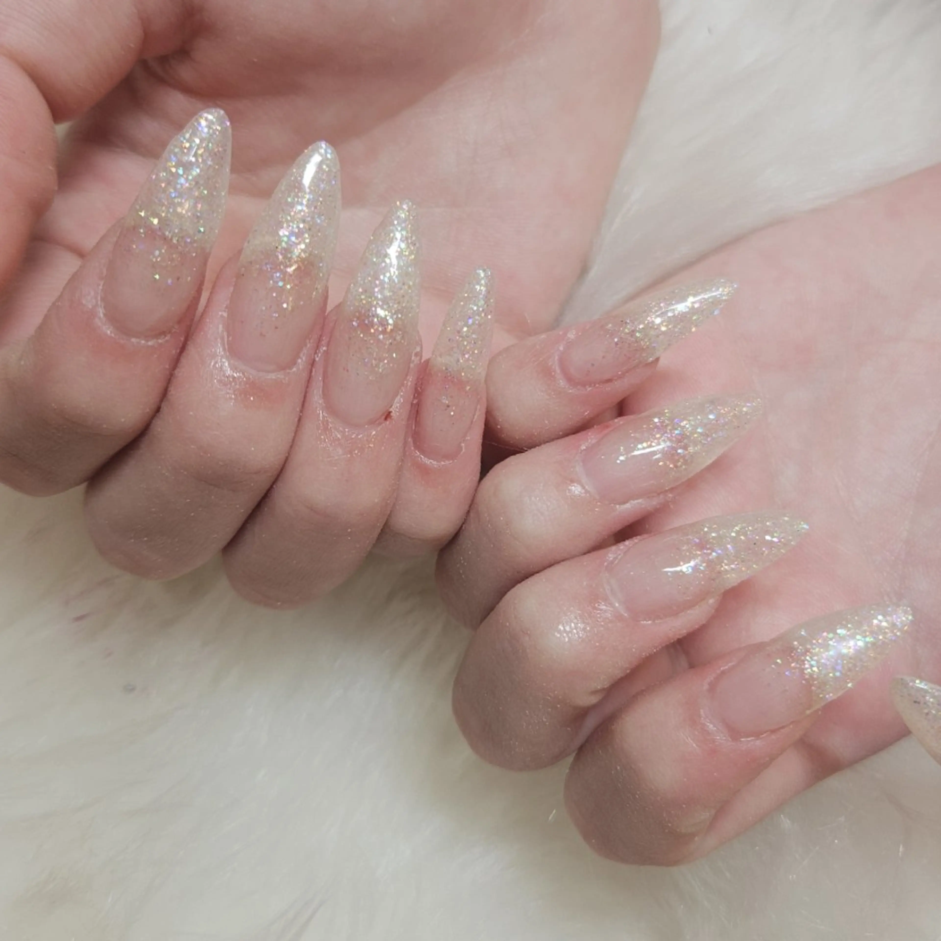 ネイル ラメ(グリッター) ラメグラデーション スカルプネイル NAILSGOGO shibuyaのネイルデザイン