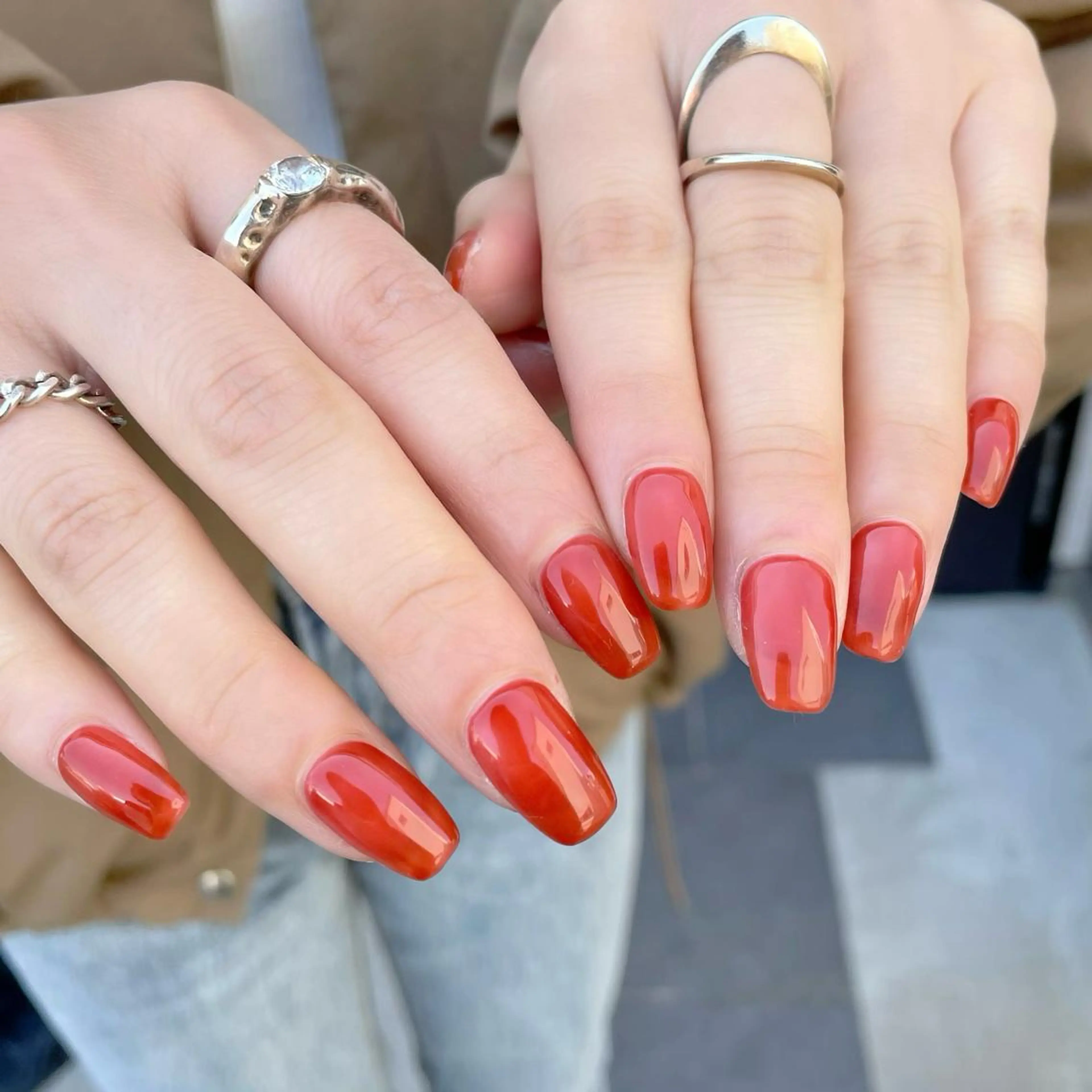 ネイル 赤色 Stella nailsのマツエク・マツパデザイン