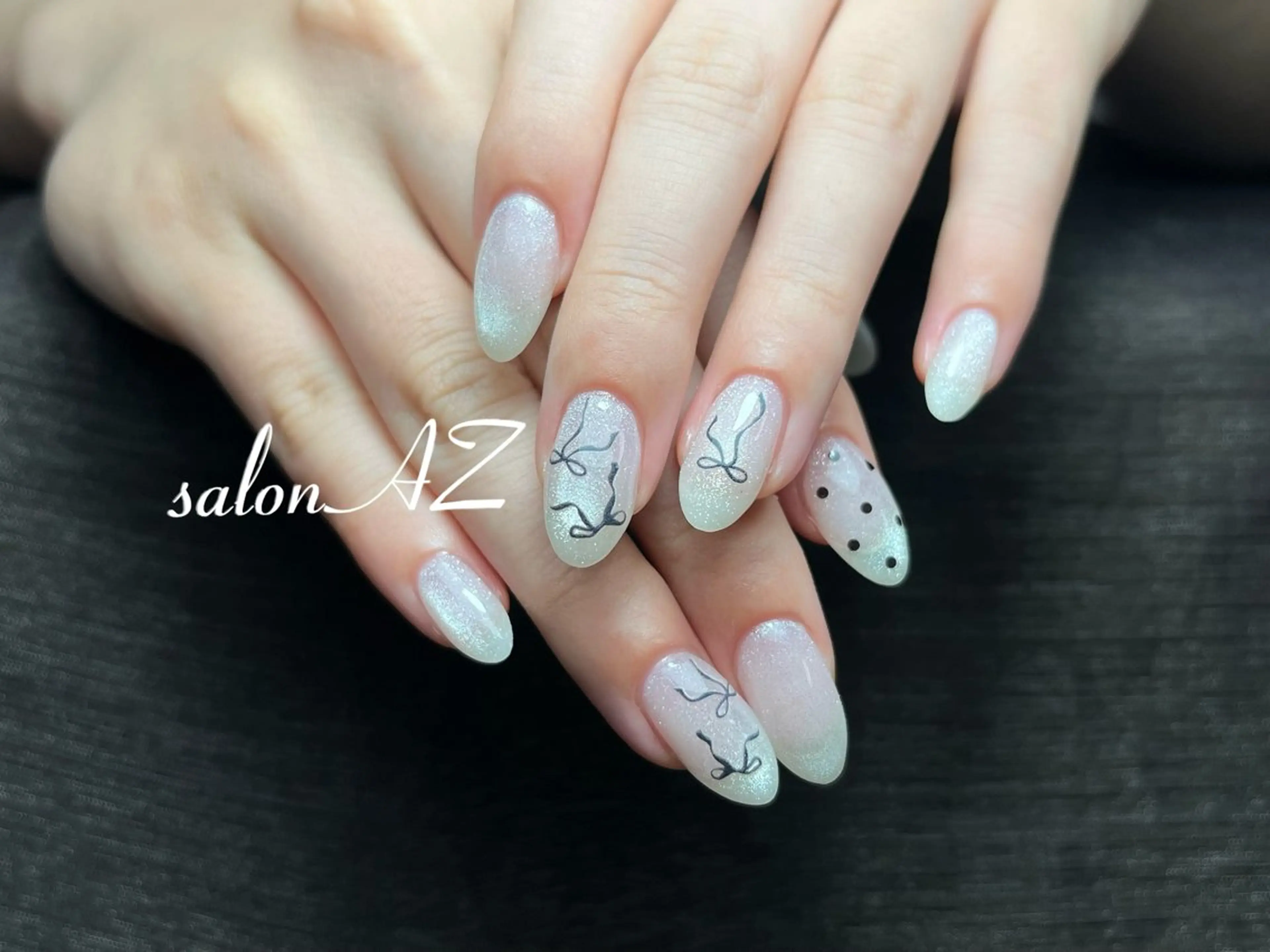 ネイル アートネイル 長さ出し フットネイル フレンチネイル ジェルネイル ハンドネイル salonAZ トップネイリストのネイルデザイン