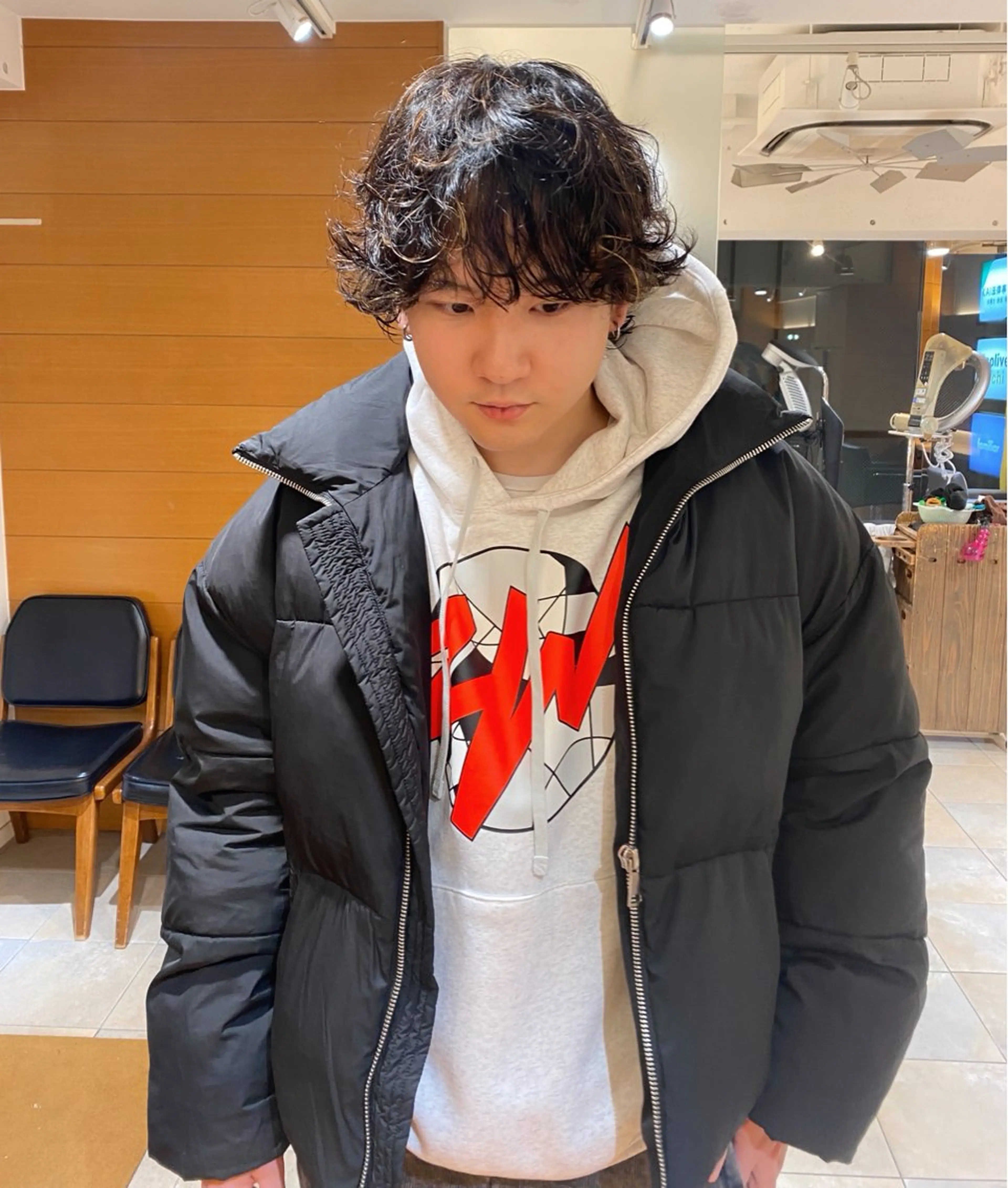 メンズ カット パーマ 谷川 あかりのヘアスタイル