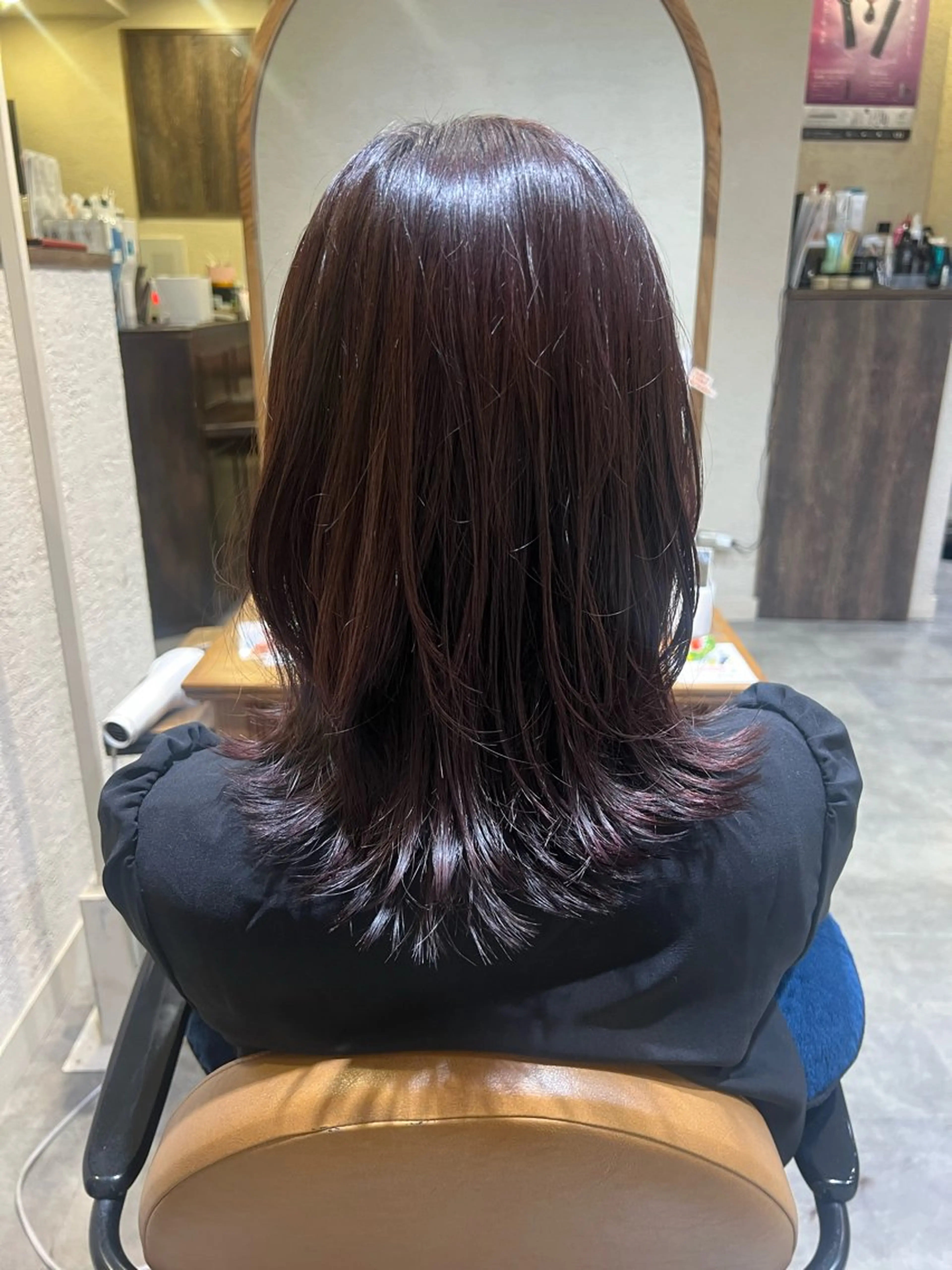 セミロング カラー レイヤーカット 艶カラー🌙ショート /ボブ/小由葵のヘアスタイル