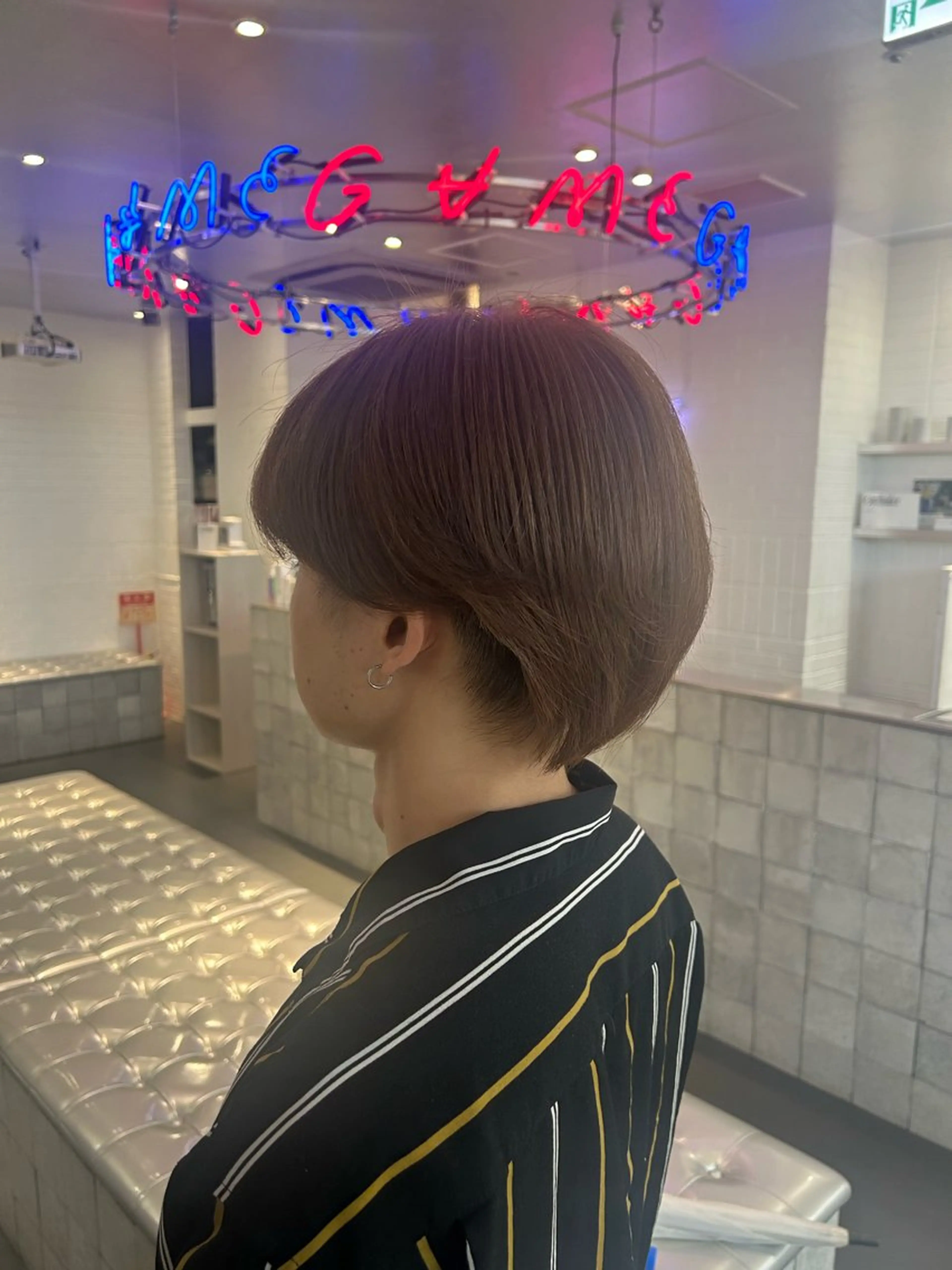 カラー ヘアアレンジ メンズ ヘアカラー GAME by AlanSmithee 原宿所属・🎀韓国ハイトーン saya🎀💜のヘアスタイル