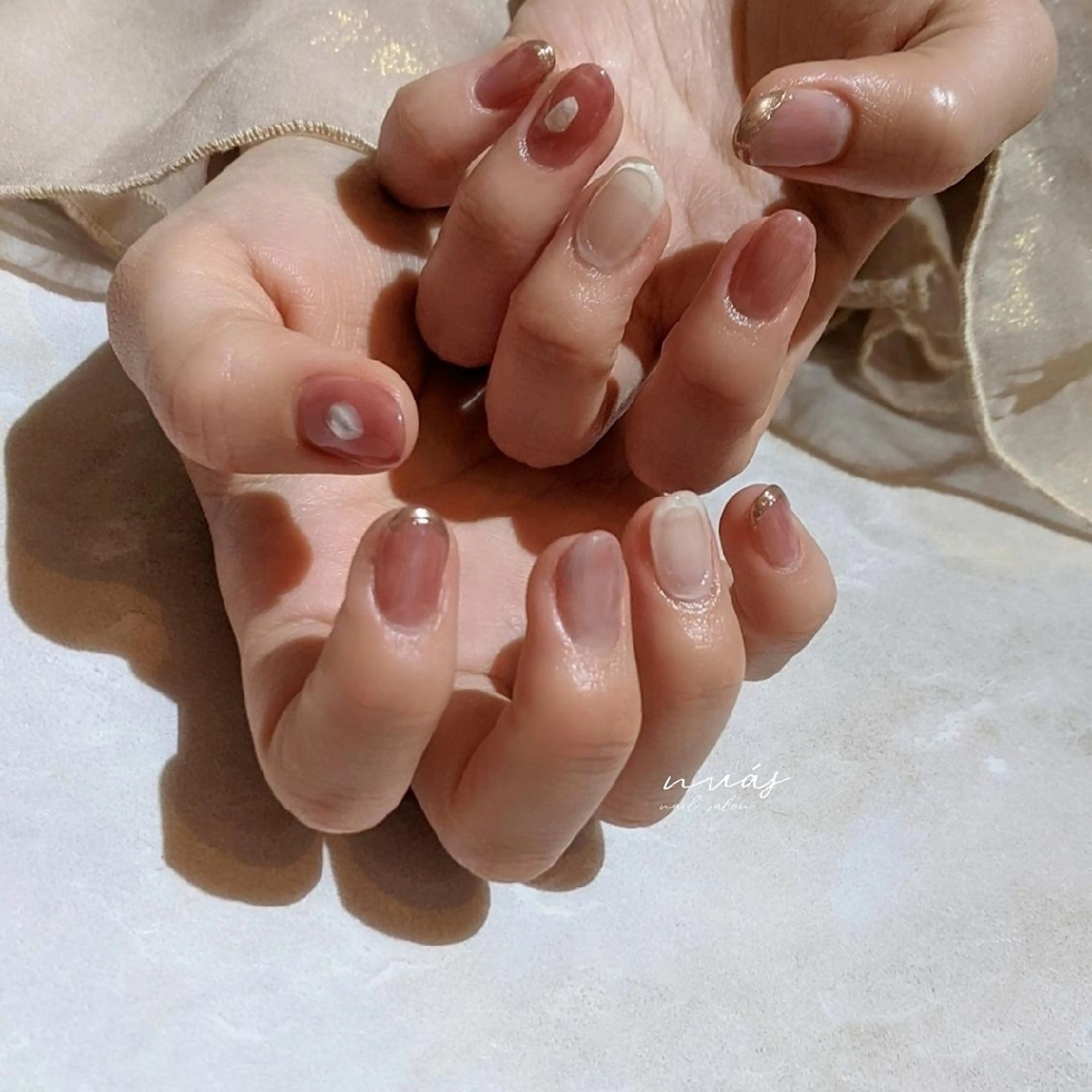 ネイル ハンドネイル nuás nail & eyeのネイルデザイン
