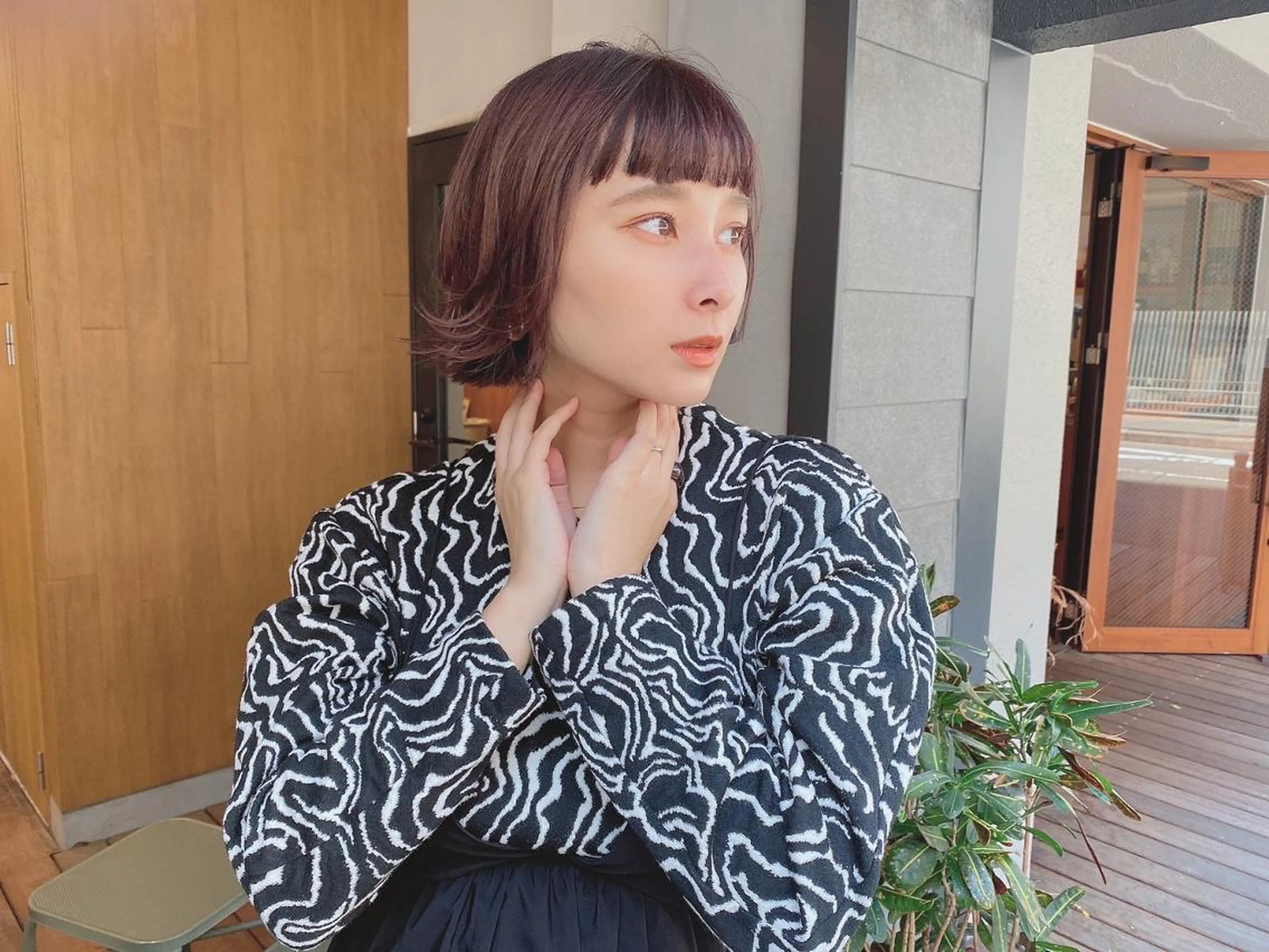 ミディアム カラー rubik's京橋 店のヘアスタイル