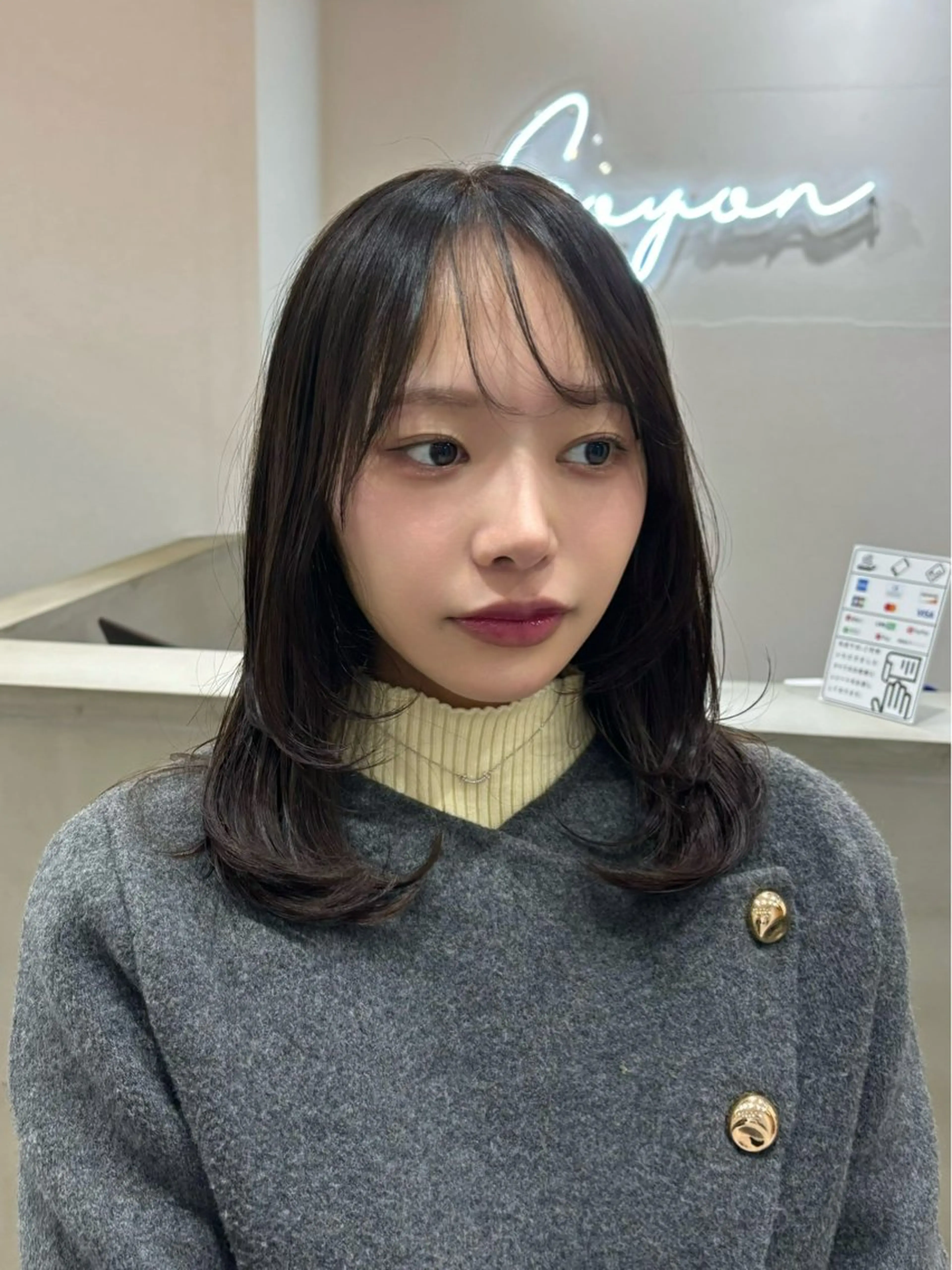 ミディアム カット ヘアカラー 橋本 しゅうまのヘアスタイル