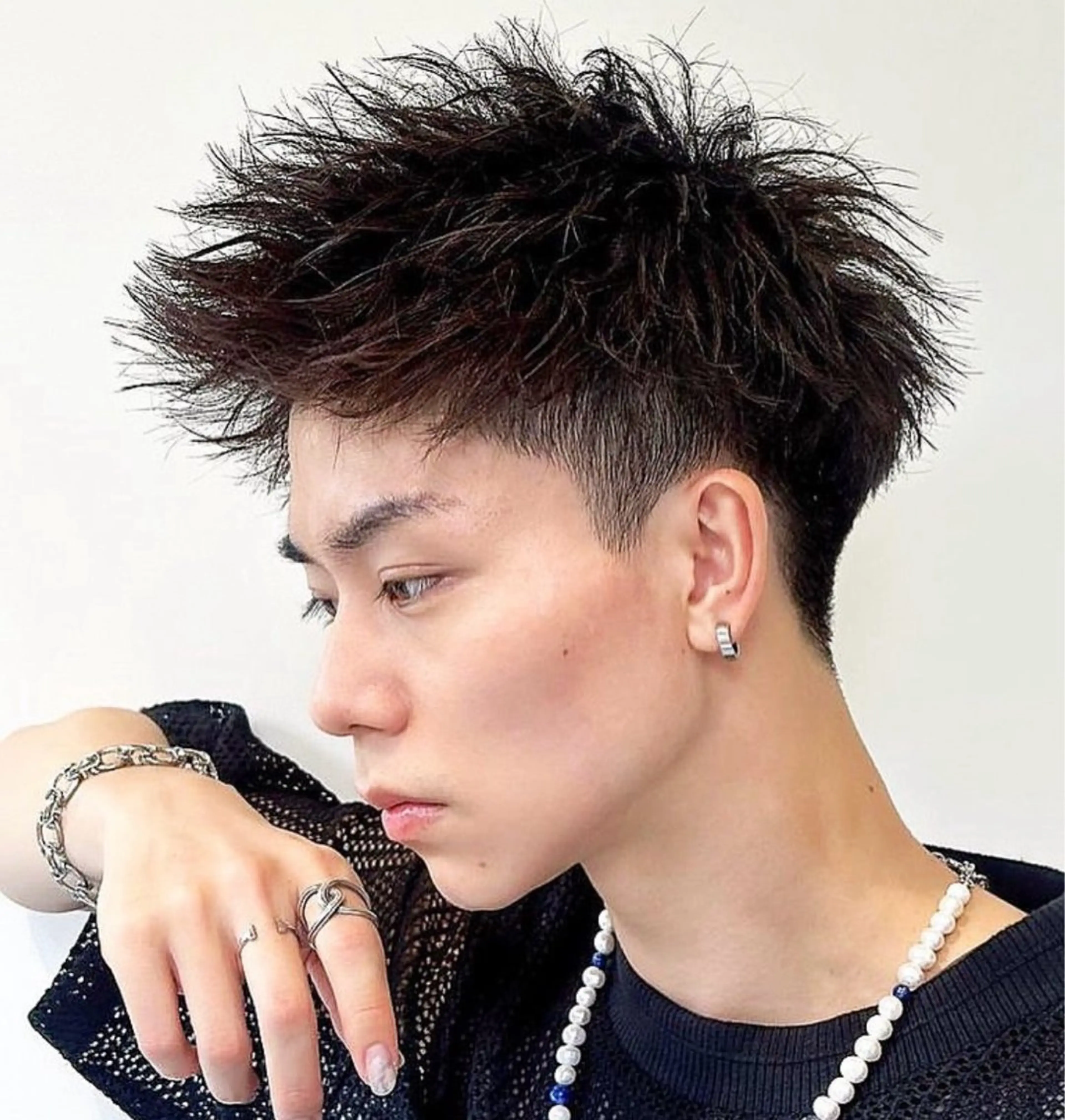 ショート カラー メンズ 金碇 祐羽人のヘアスタイル