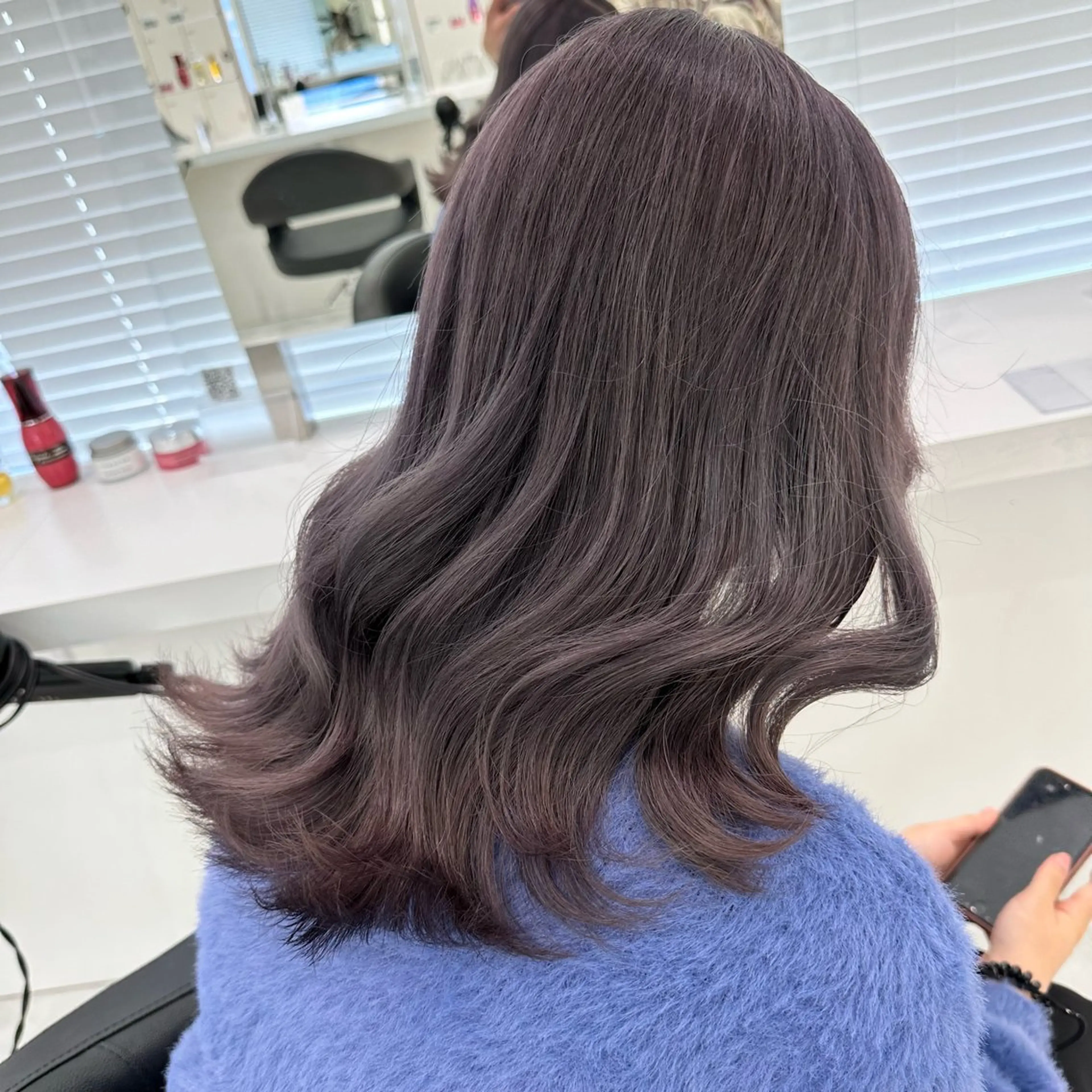 セミロング カラー ヘアカラー トリートメント ヘッドスパ ヘアセット ♡上品韓国髪♡ブラ ウン/SAYATOのヘアスタイル