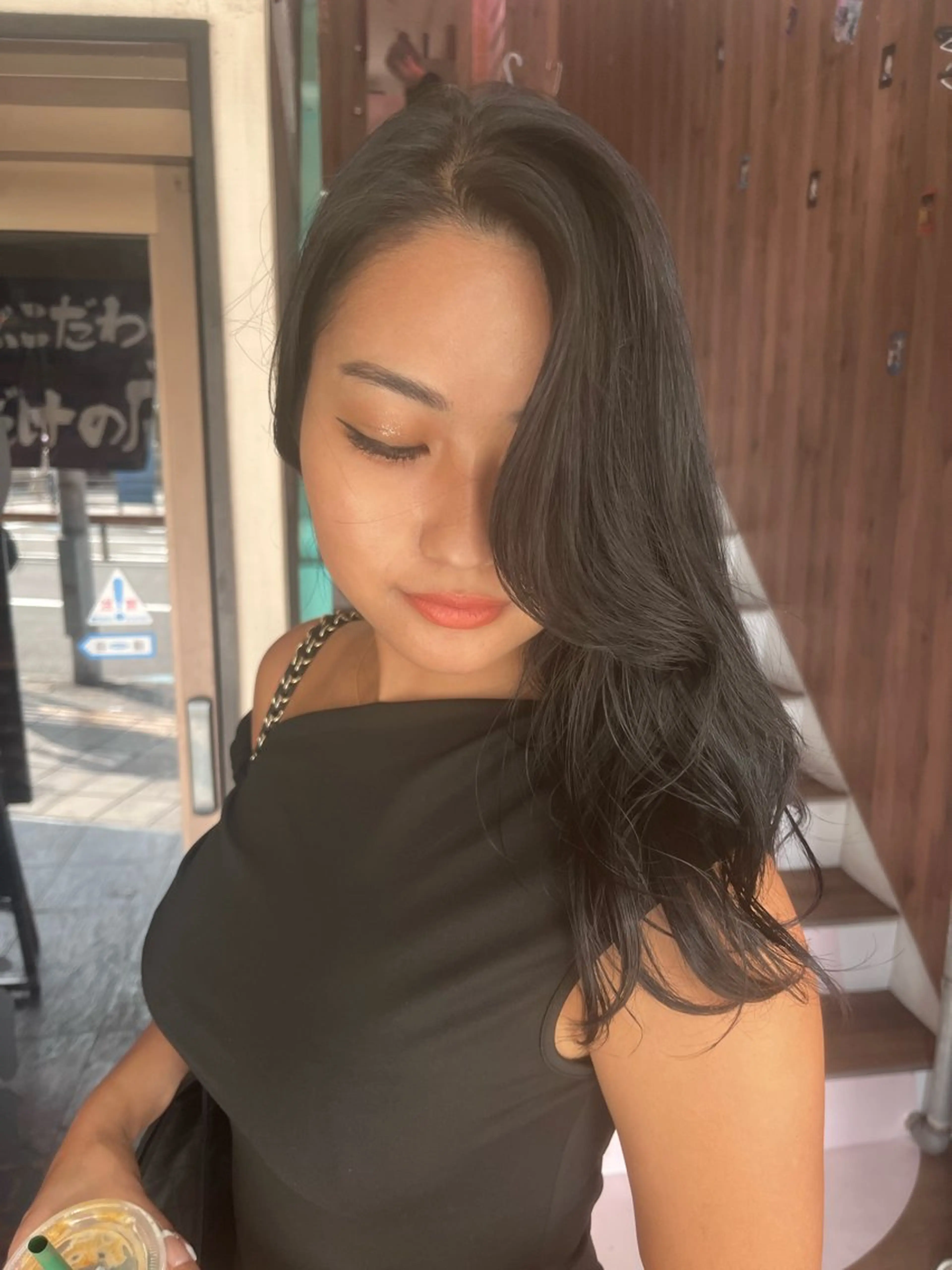 ロング カラー パーマ ヘアアレンジ ケアカラー カット ヘアカラー トリートメント 暗髪透明感カラー/ インナー/小島良太のヘアスタイル
