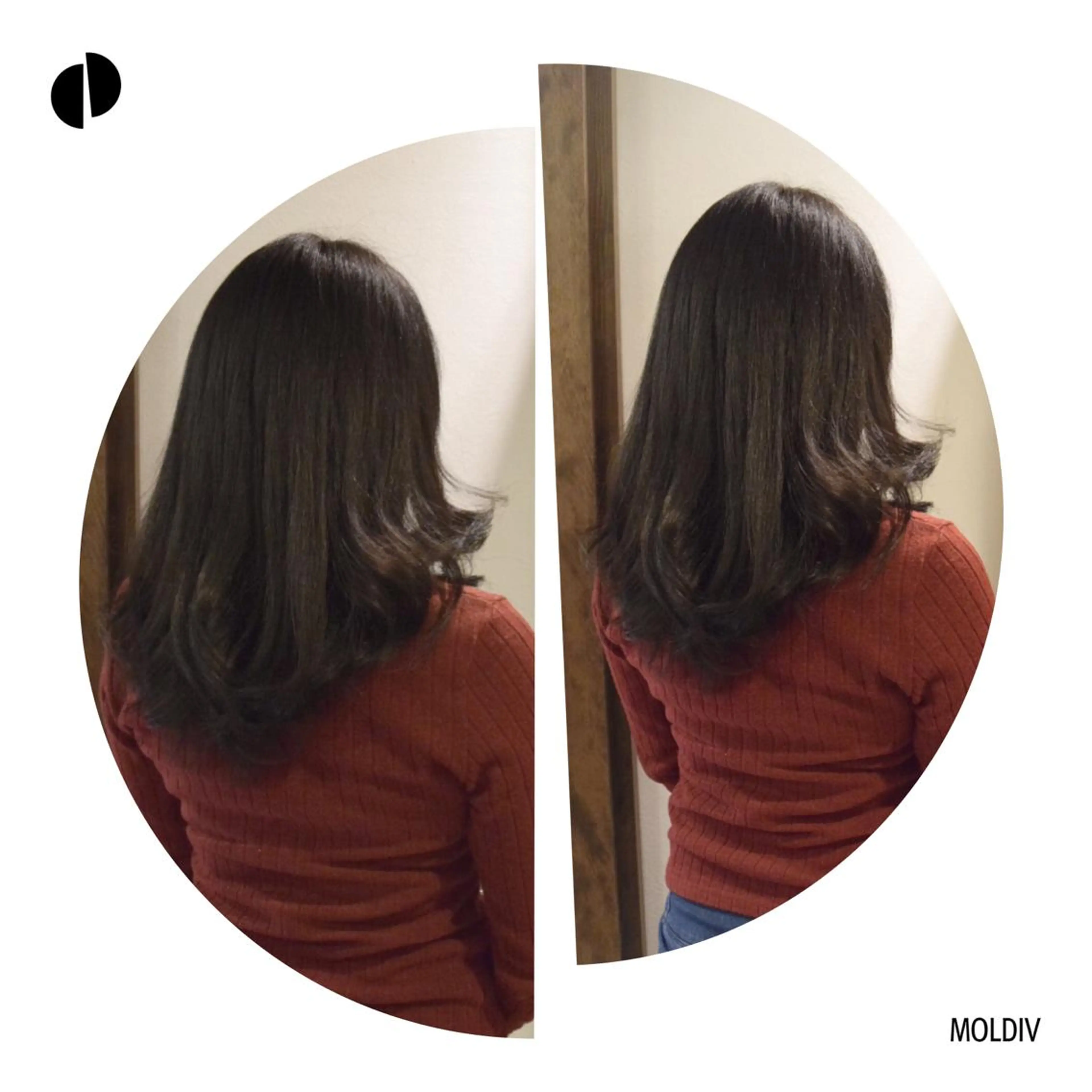 ミディアム セミロング カラー ブラウンカラー ダークブラウン トリートメント ✨縮毛矯正✨髪質改善 ナカシマ ユミのヘアスタイル