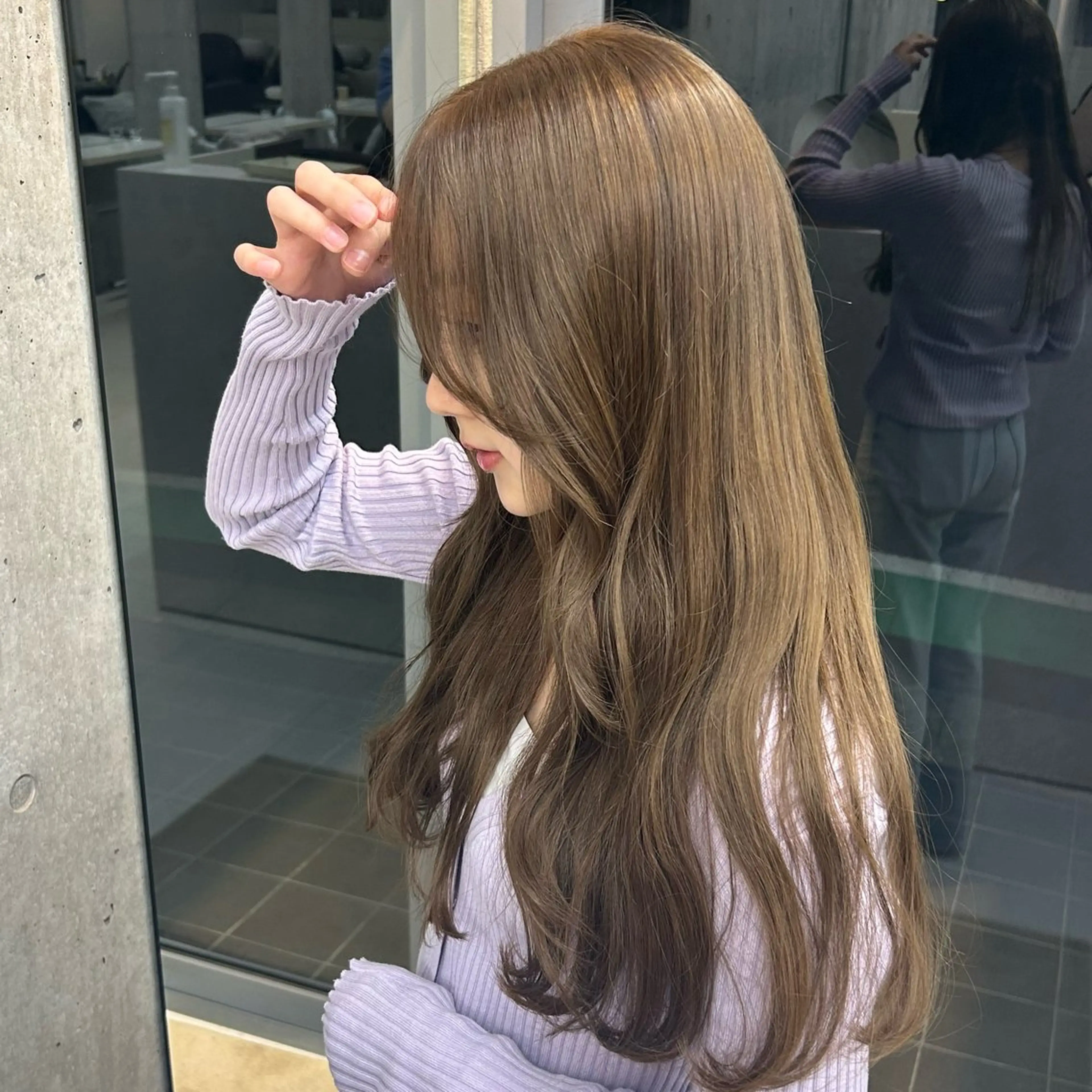 ロング ヘアカラー トリートメント Lomalia Yuukaのヘアスタイル