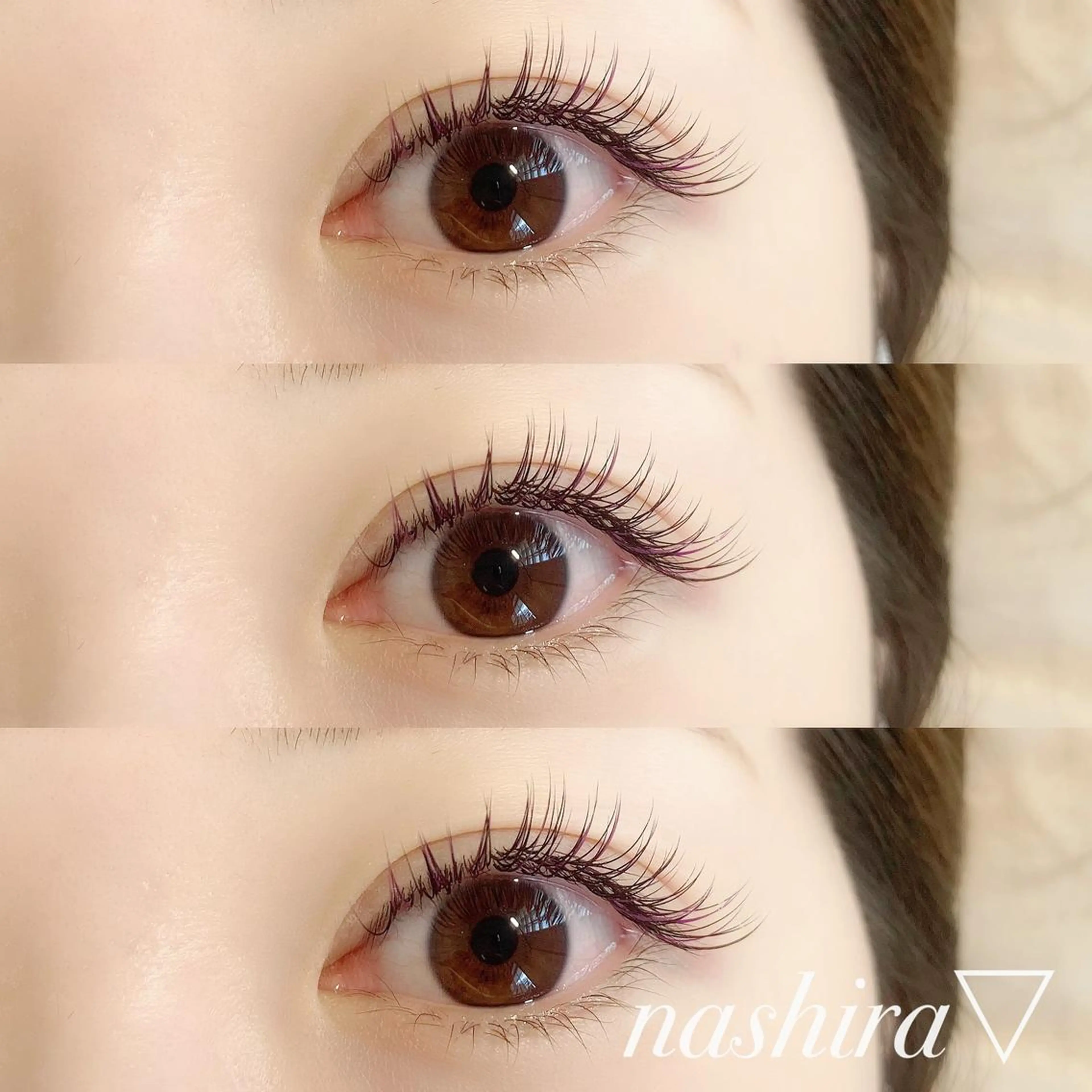 マツエク・マツパ Cカール カラーマツエク マツエク nashira -ナシラ- 恵比寿のマツエク・マツパデザイン