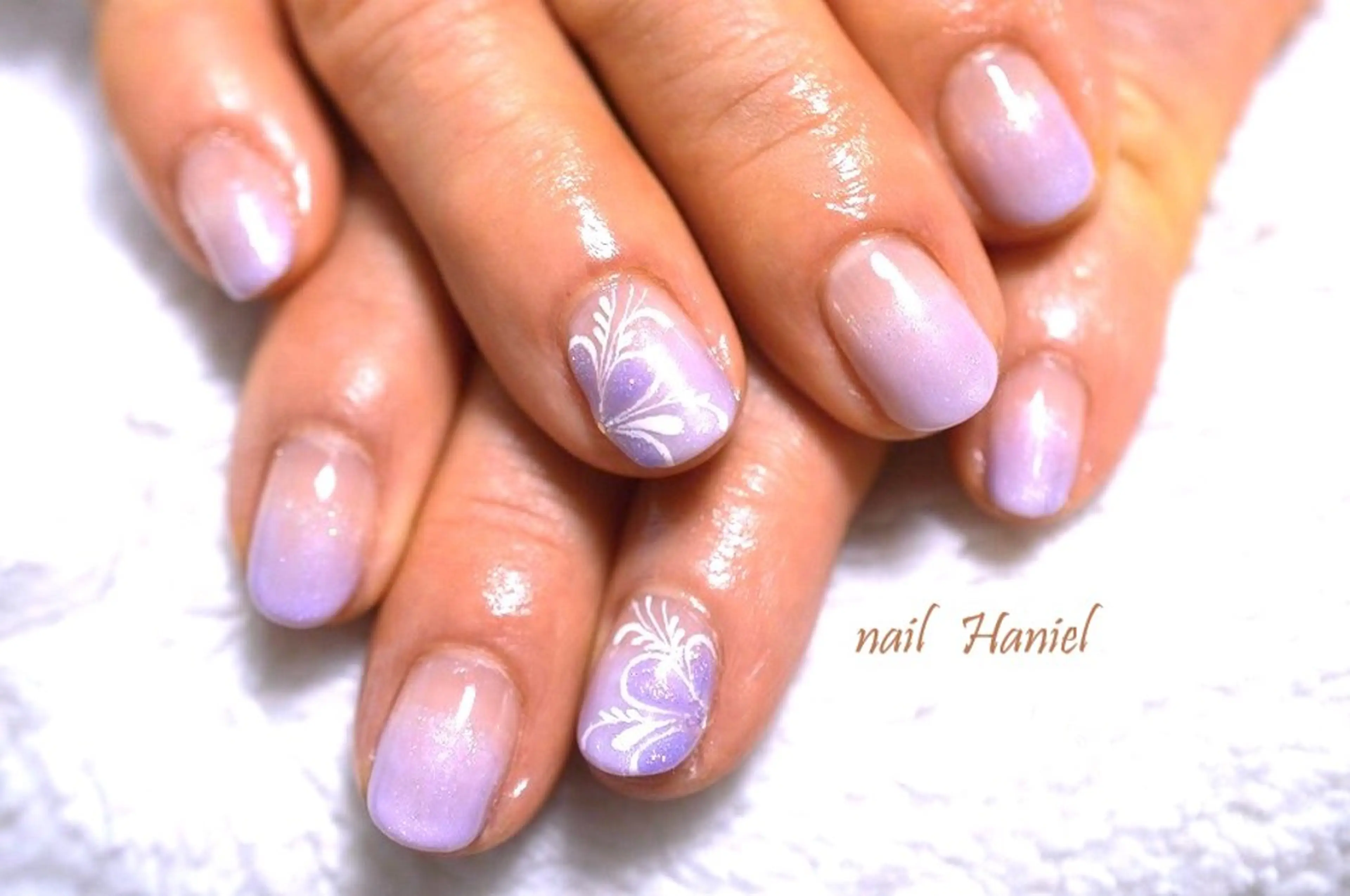ネイル アートネイル ジェルネイル 韓国ネイル ミラーネイル パラジェル ハンドネイル nail Haniel所属・半蔵門サロンハニエル 魅神 ちよのネイルデザイン