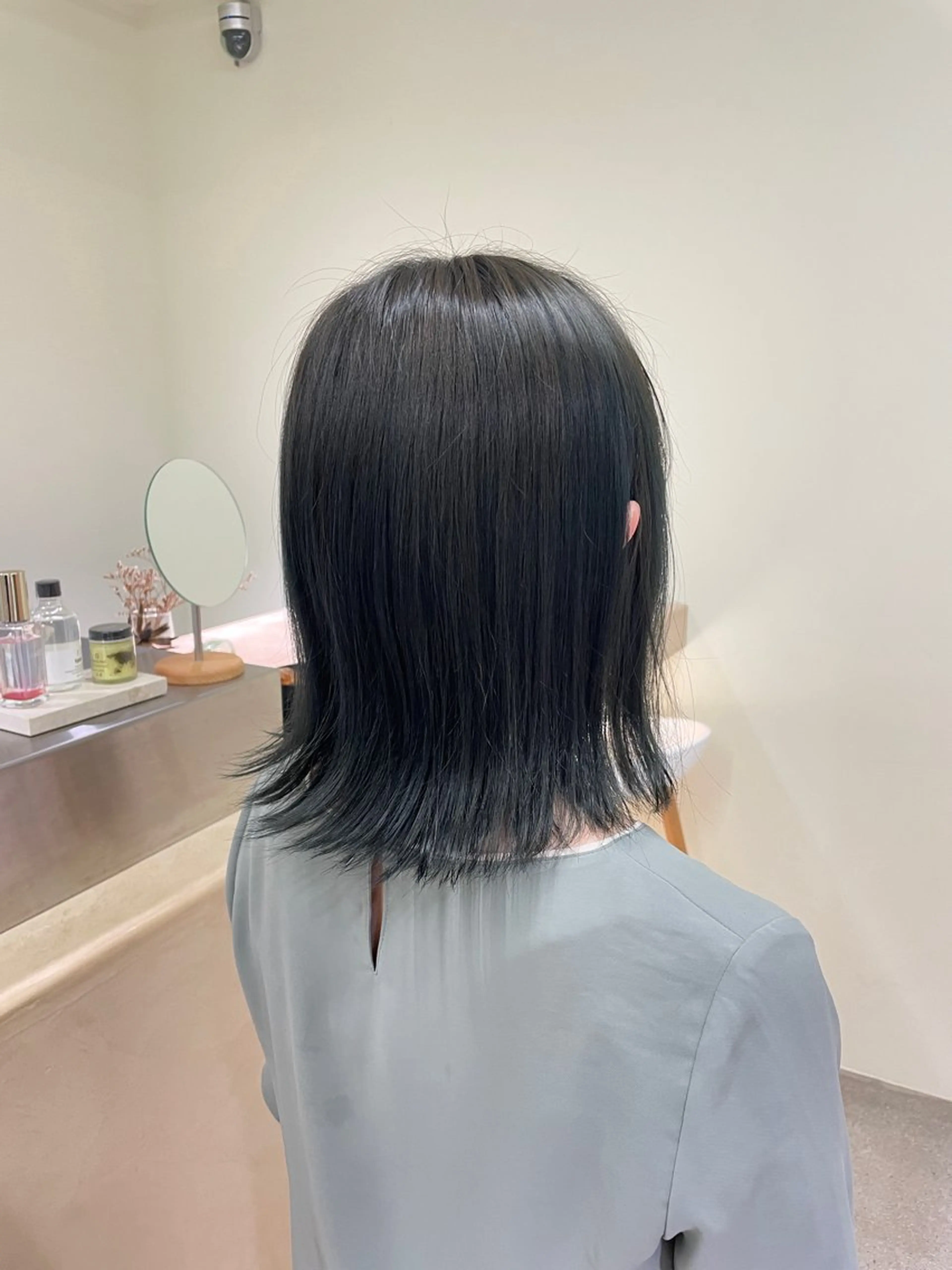 カラー ブリーチ ケアブリーチ 透明感カラー ダブルカラー イヤリングカラー ulu名古屋栄所属・落合しほ/韓国ヘア/ 髪質改善/縮毛矯正のヘアスタイル