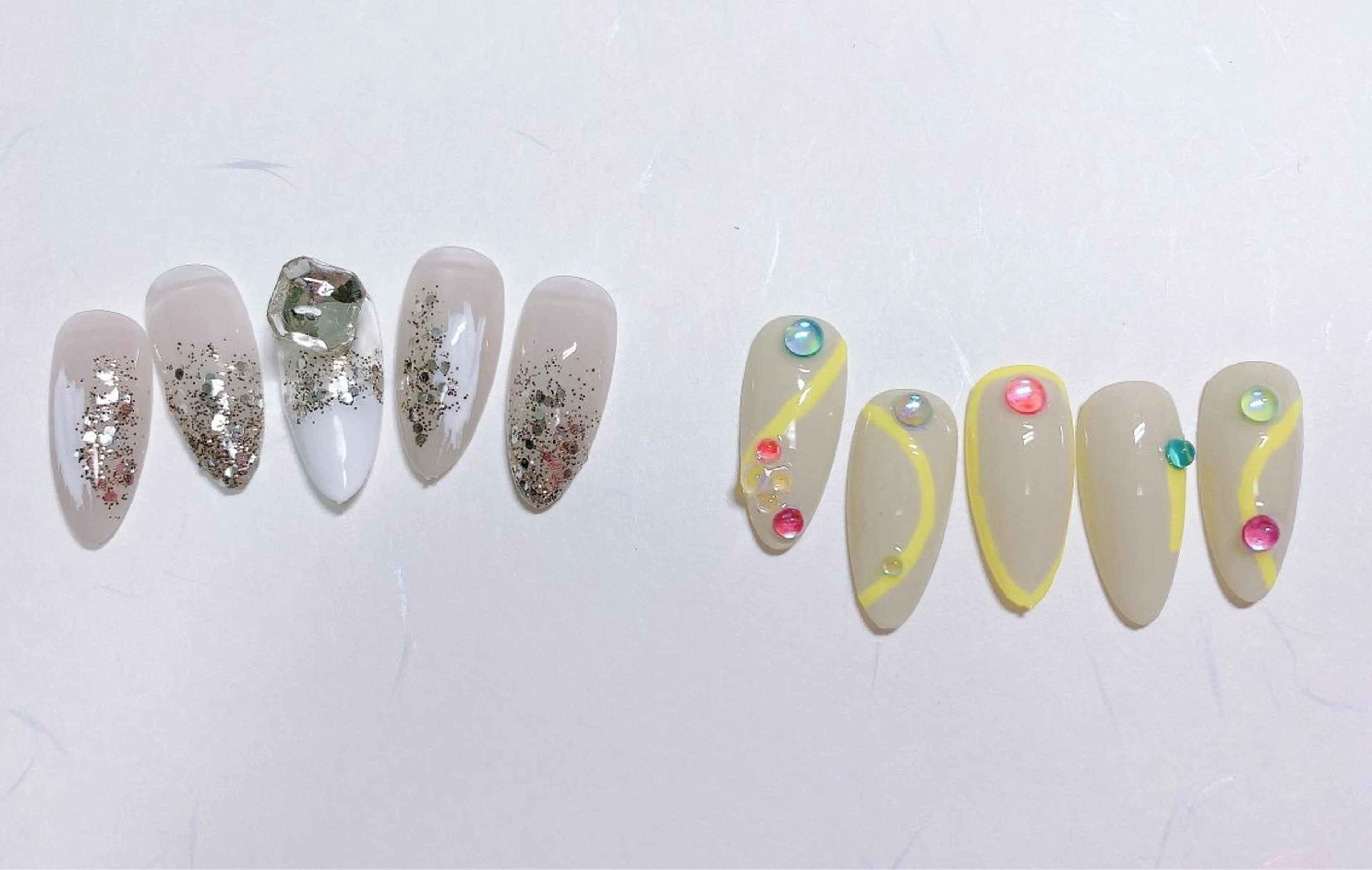 ネイル 長さ出し フットネイル ジェルネイル 韓国ネイル マグネットネイル ハンドネイル Nail Annのネイルデザイン