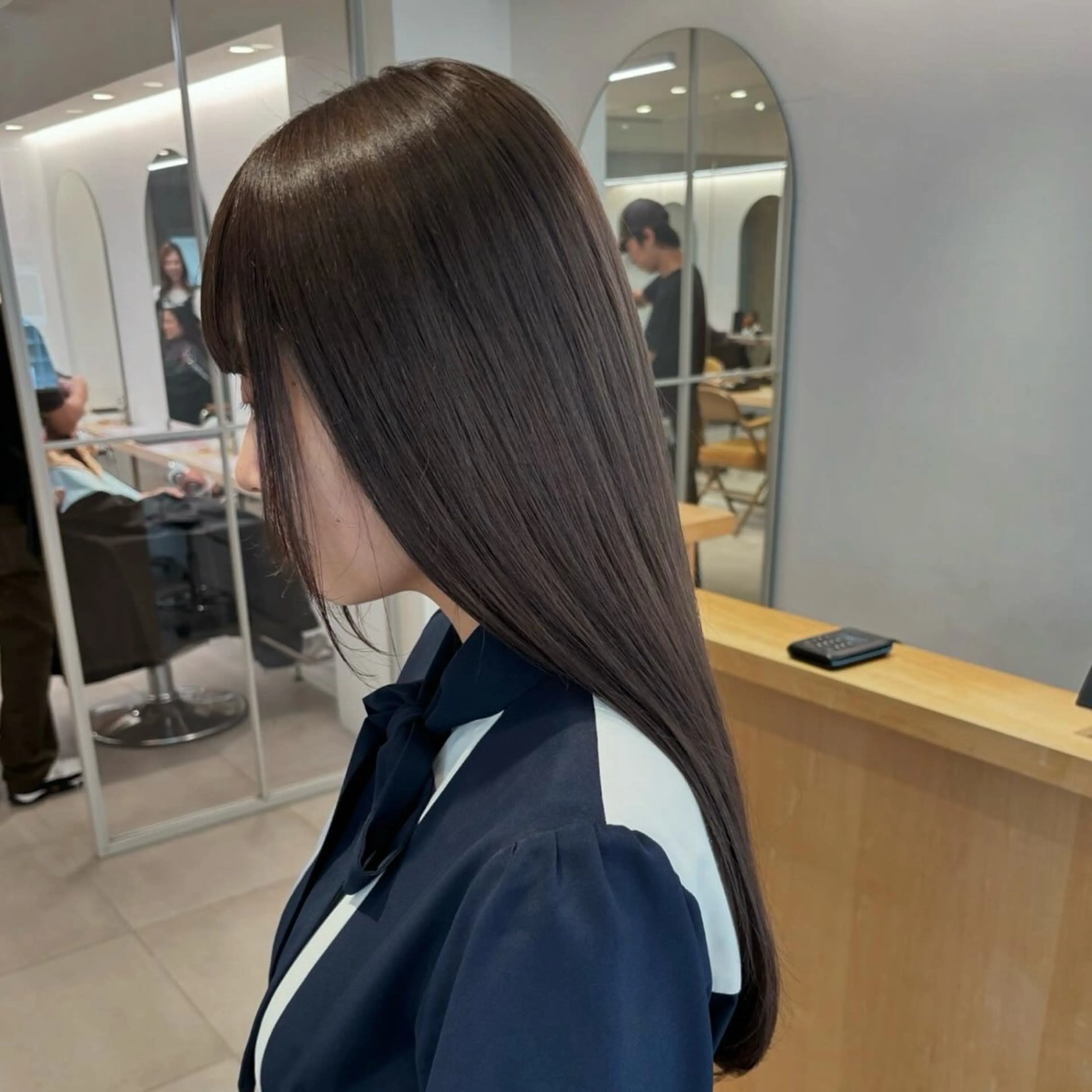 ロング カラー アッシュ アッシュグレー グレージュ お洒落パーマ/ボブ ❄️Tomoka❄️のヘアスタイル