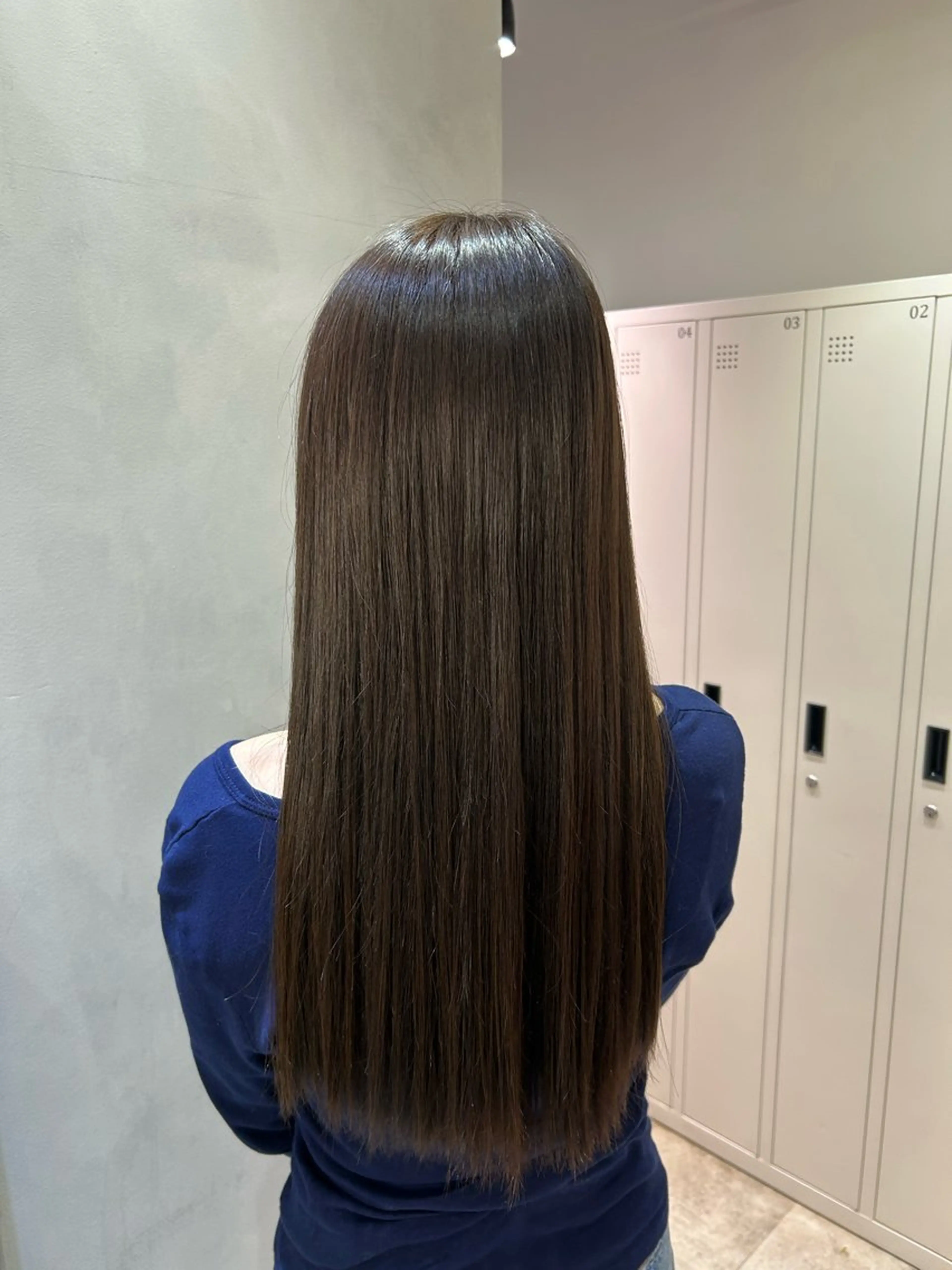 ロング カラー ベージュカラー ブラウンカラー ここな Un amiのヘアスタイル