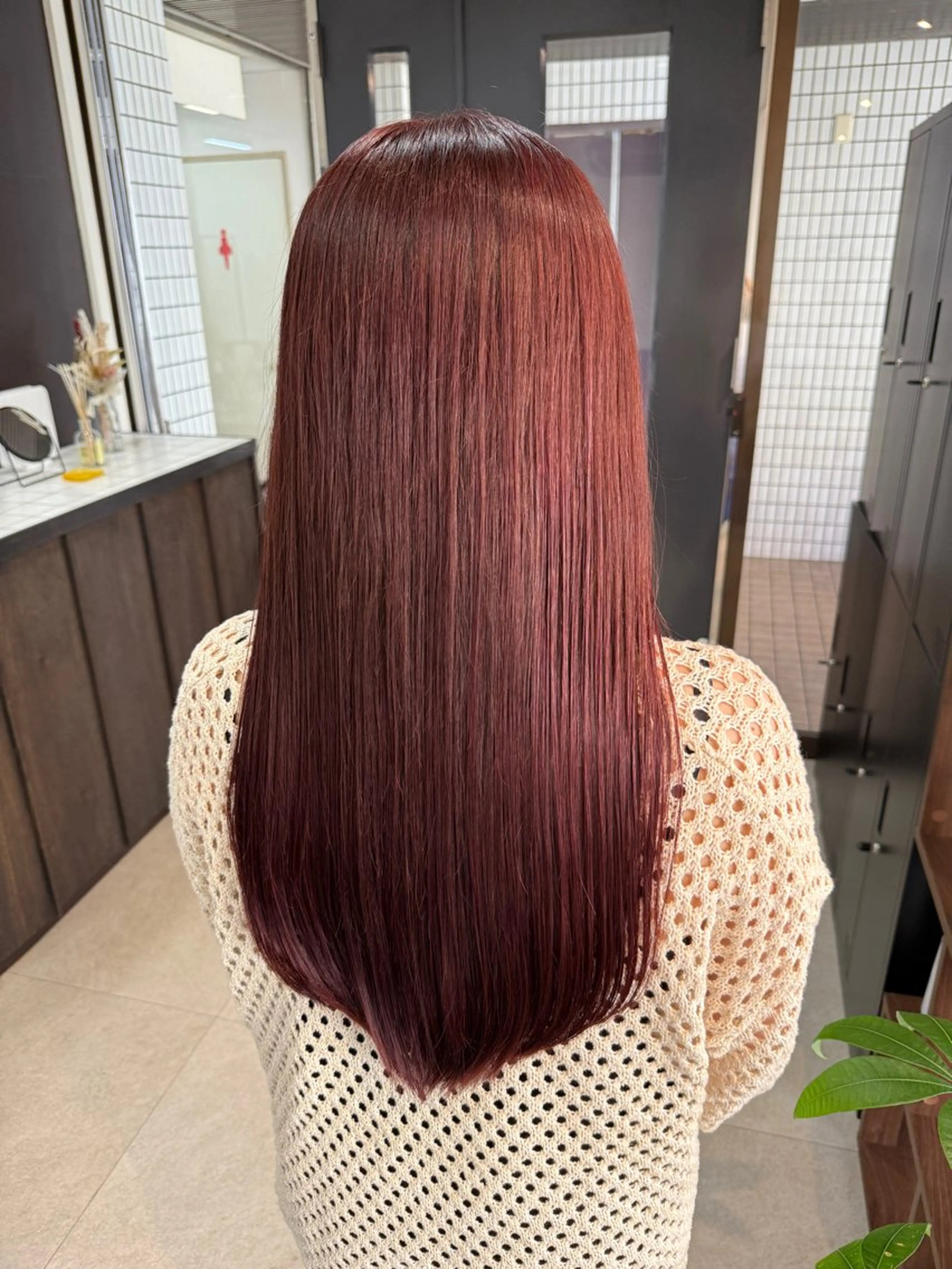 ロング カラー ピンクカラー トリートメント ヘアカラー トリートメント SHICUNEアサミ /ショート/メンズのヘアスタイル