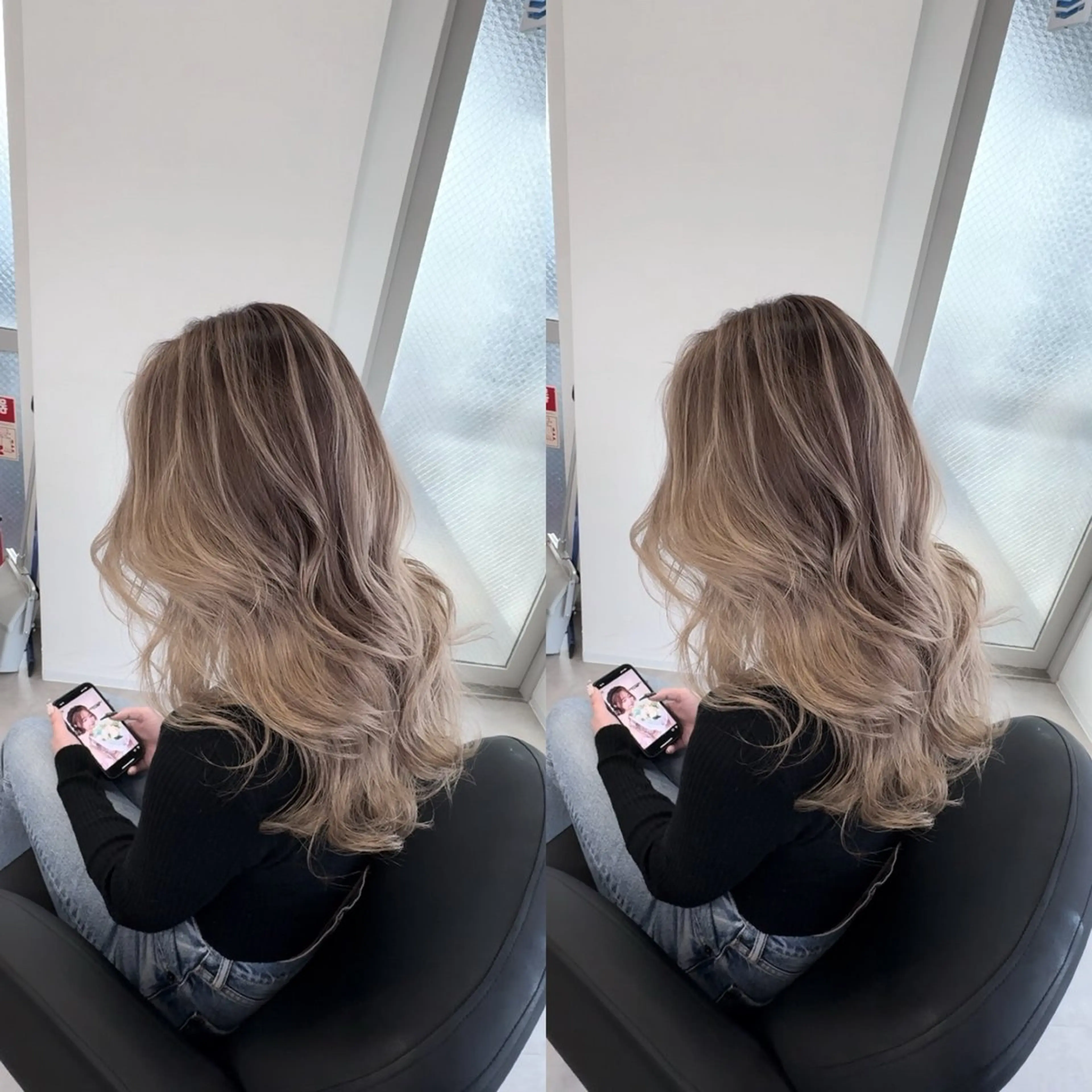 カラー ヘアカラー 美髪改善・ 透明感カラー茉央のヘアスタイル
