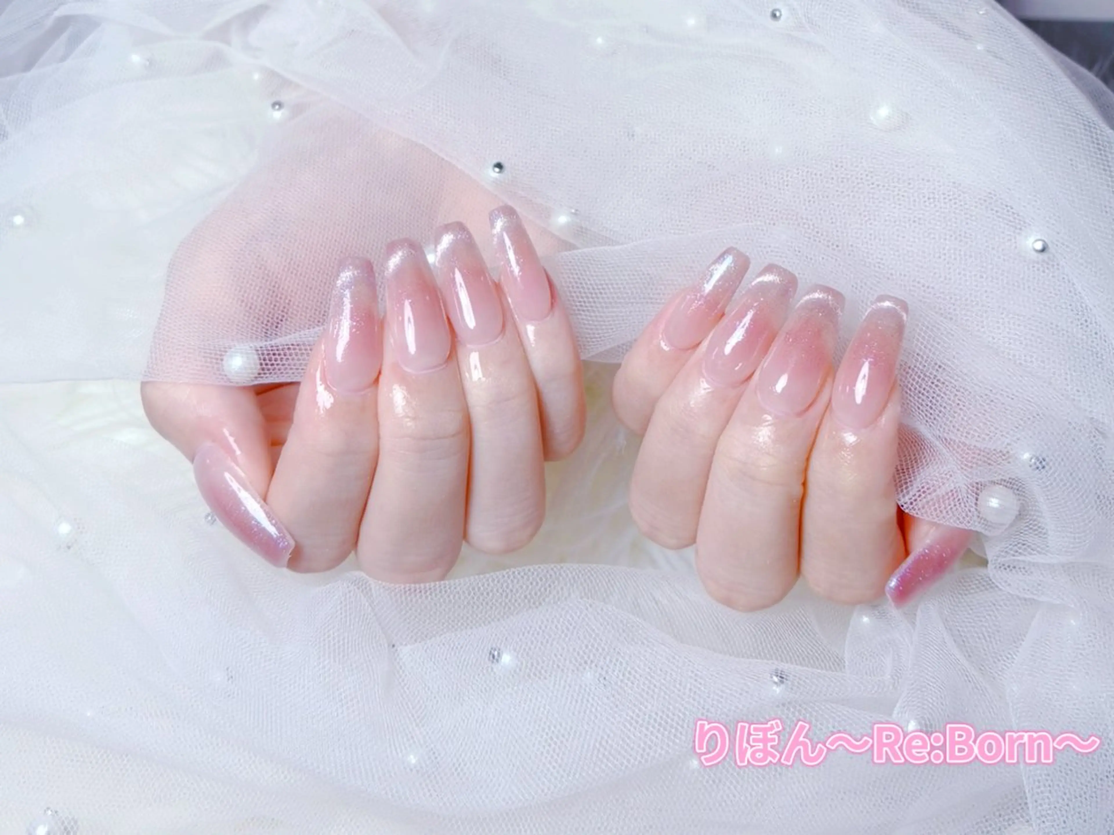 セミロング りぼん Re:Bonrのネイルデザイン