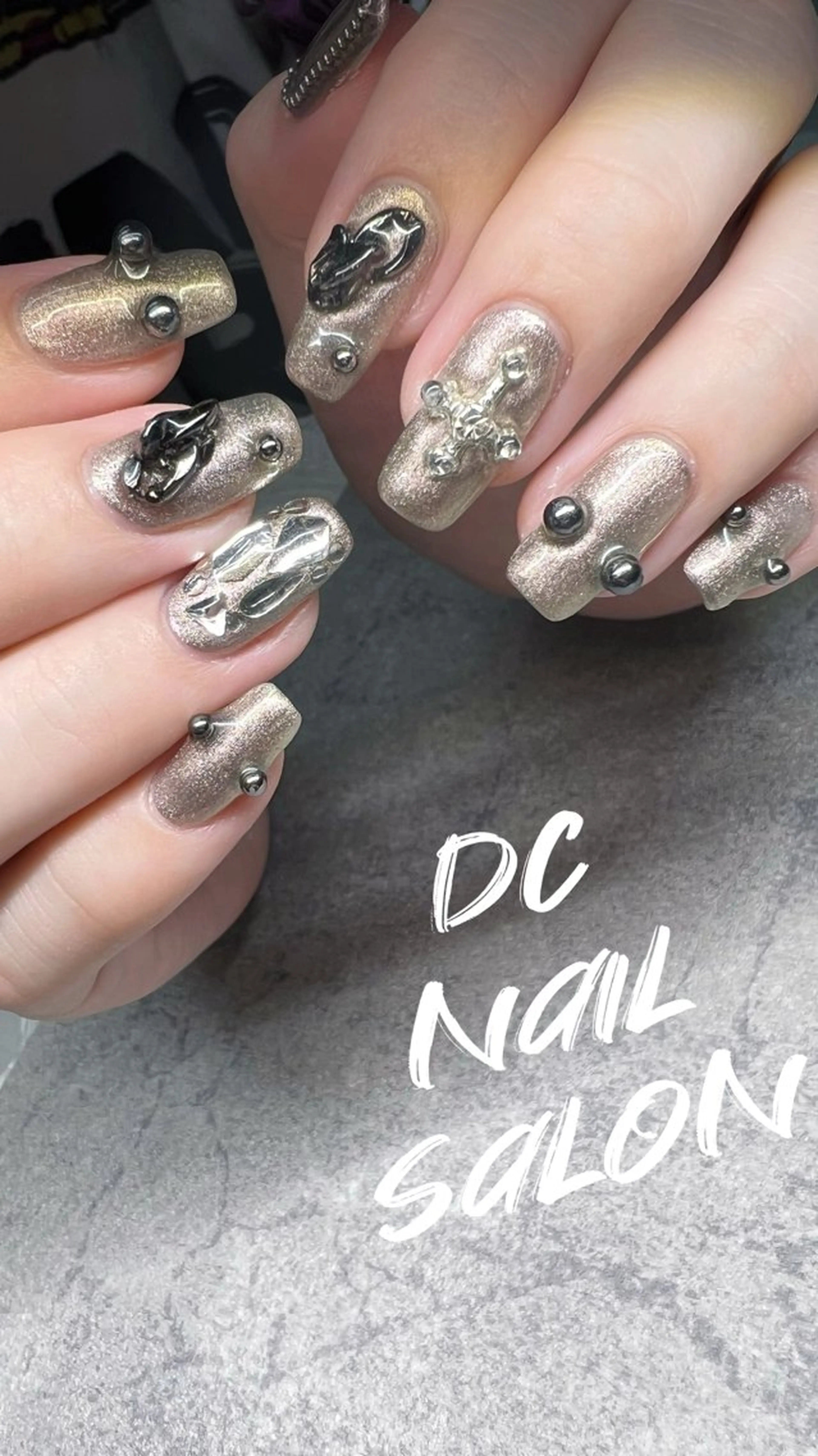ネイル アートネイル 入学式 フレンチネイル ジェルネイル グラデーション DC nail salonのネイルデザイン
