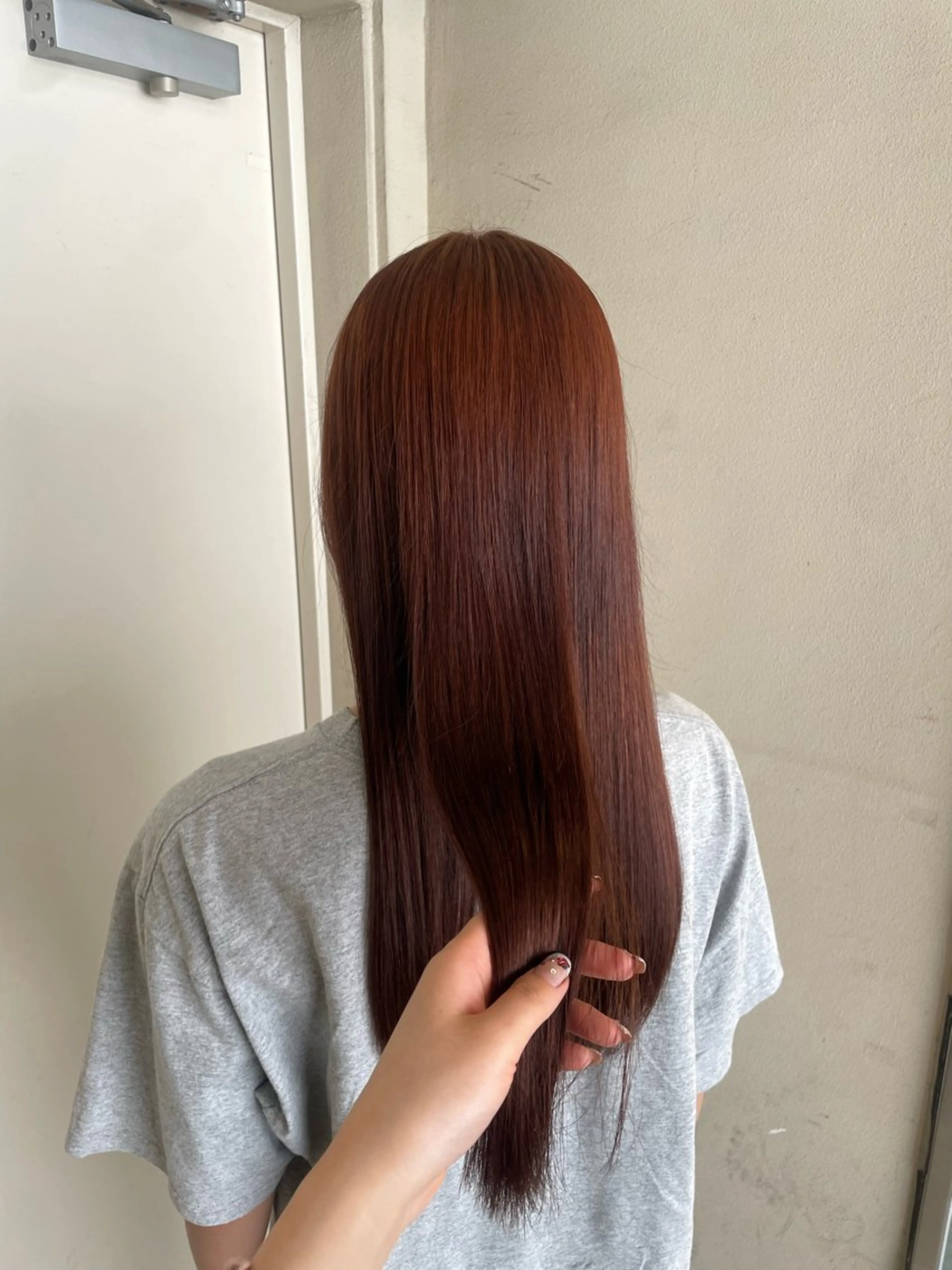 ロング カラー ブリーチ ブリーチなしカラー ヘアカラー MASHIRO💎 透明感カラー/カットのヘアスタイル