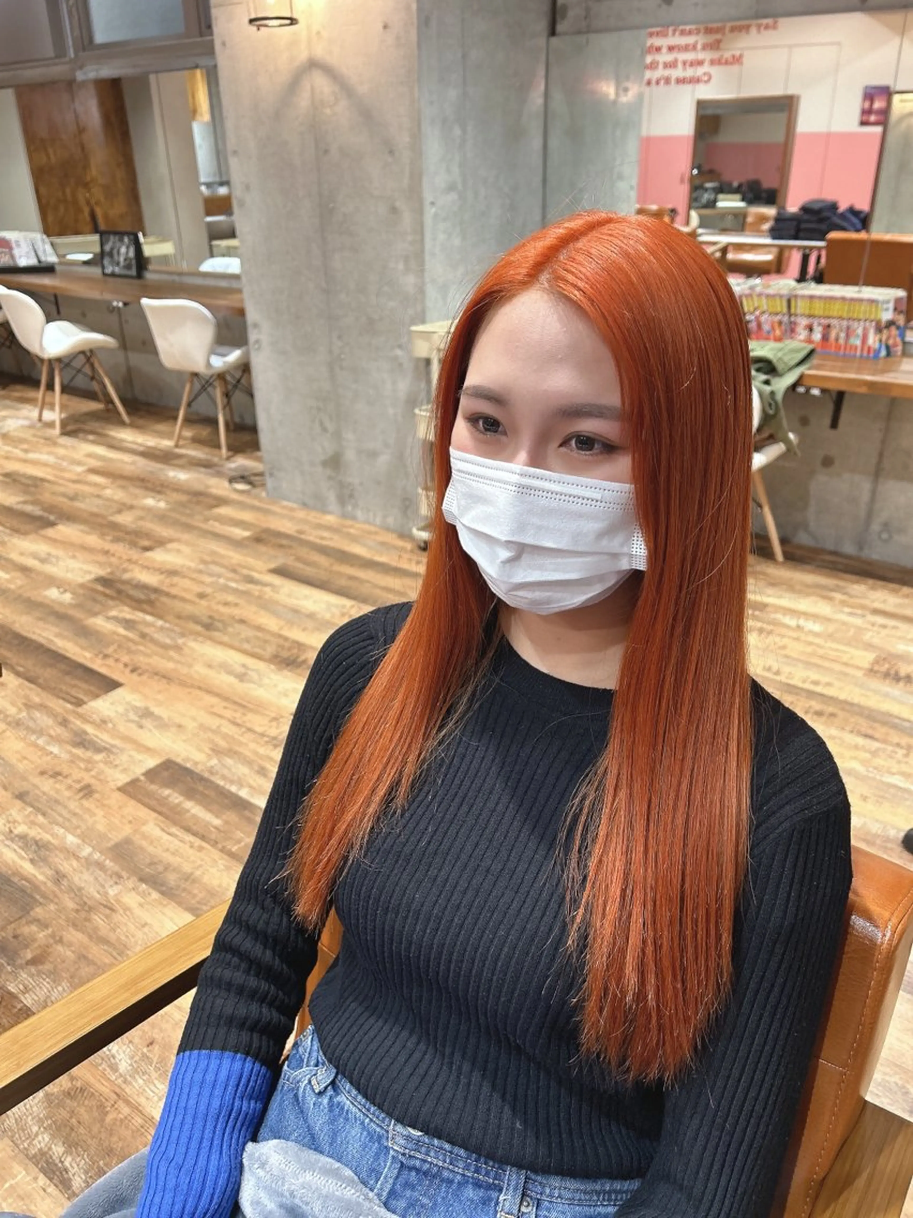 ロング カラー ヘアカラー トリートメント 🎨デザイン🥇 美髪・艶髪　日暮千敬のヘアスタイル