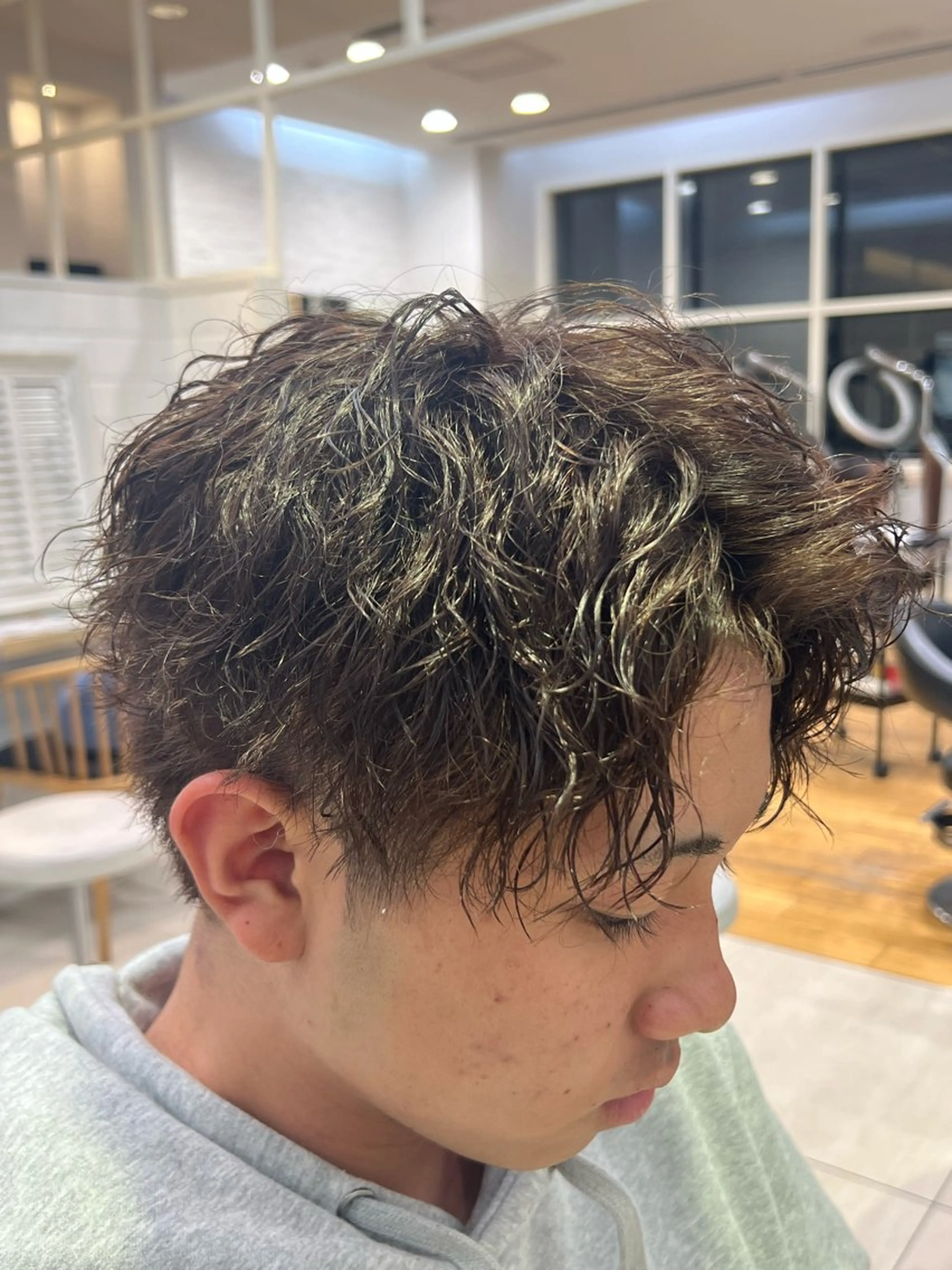 ショート パーマ メンズ メンズパーマ 岩成健志郎のヘアスタイル