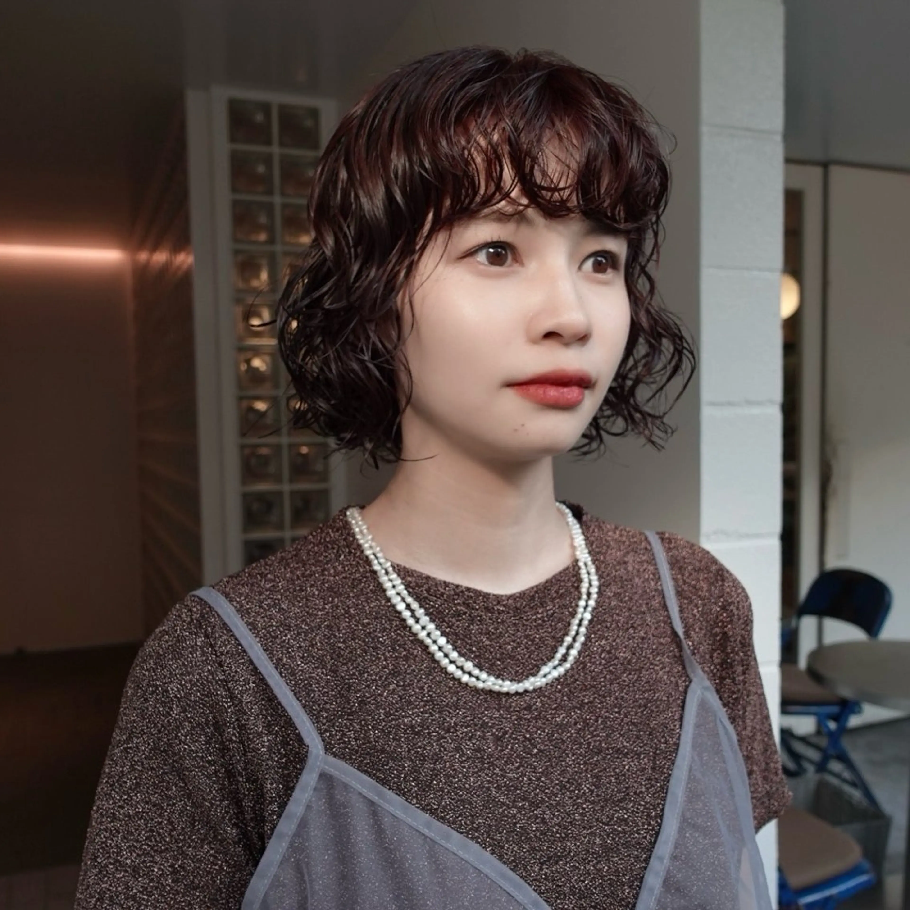 ショート カラー パーマ ヘアアレンジ カット パーマ 🌐サトウ リョウ🌐のヘアスタイル