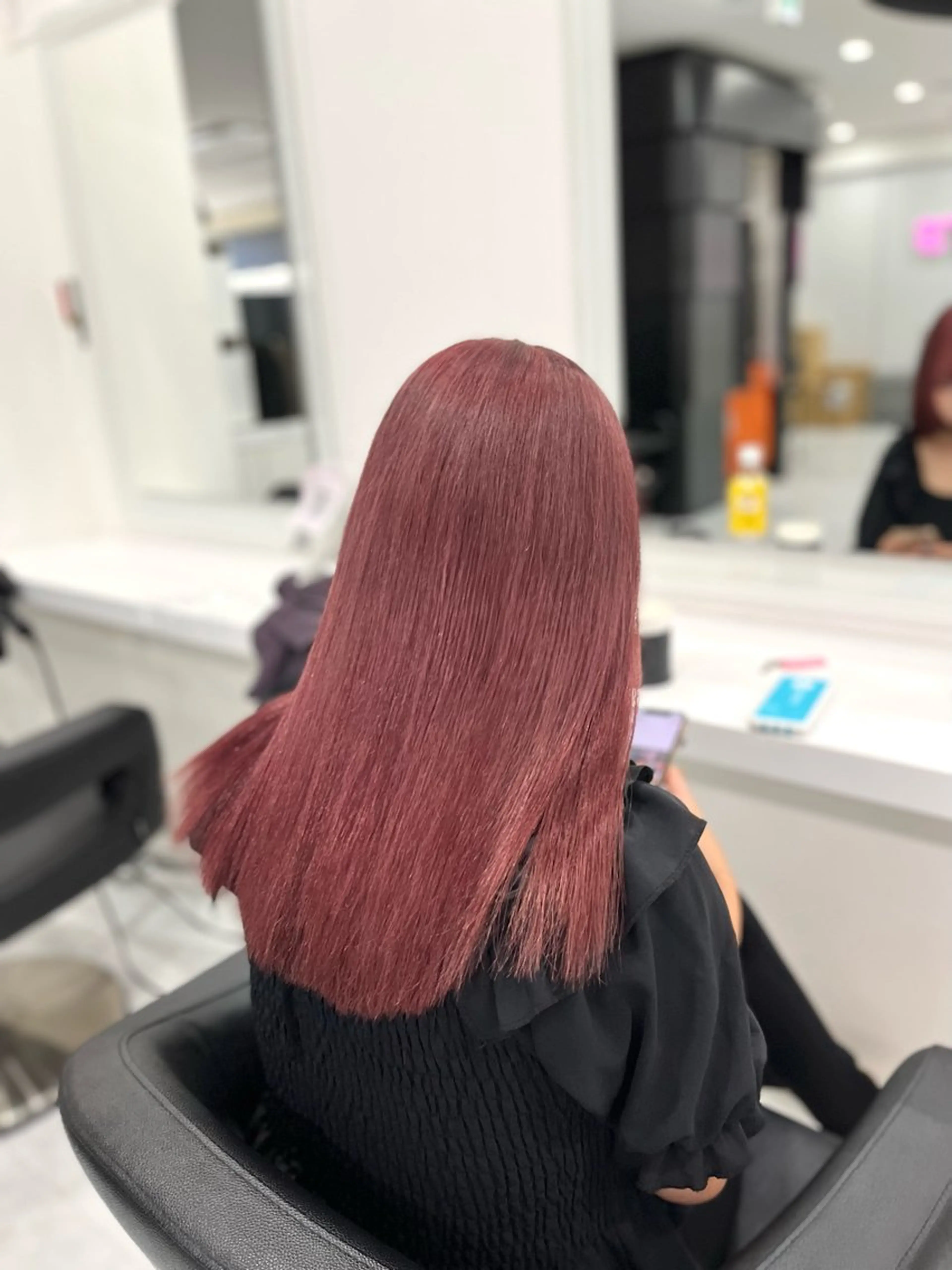 ロング ヘアカラー トリートメント お洒落暖色 🍒AOI🍒のヘアスタイル
