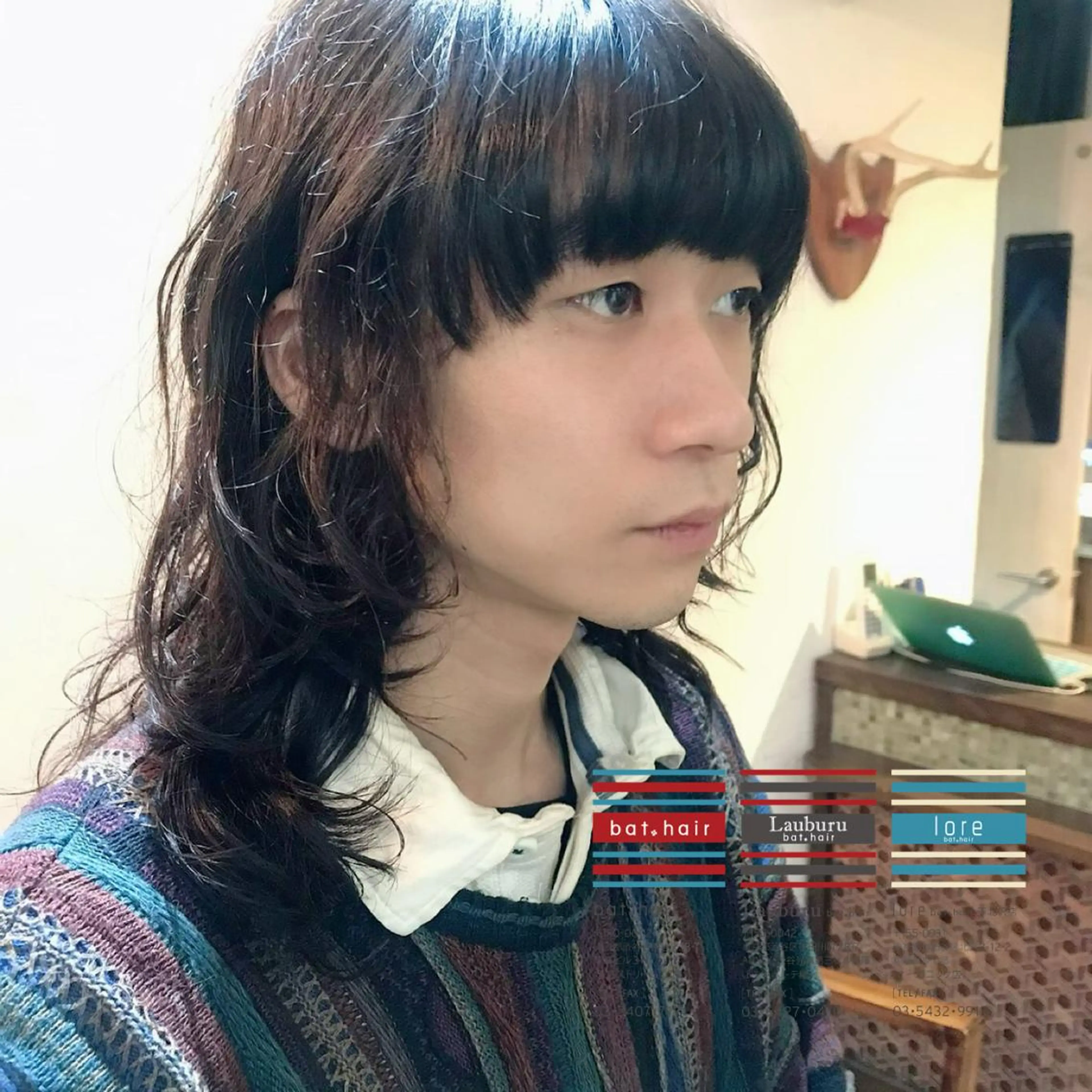 ミディアム カラー パーマ ヘアアレンジ メンズ キッズ ネイル マツエク・マツパ カット パーマ Lauburu渋谷 officialのヘアスタイル
