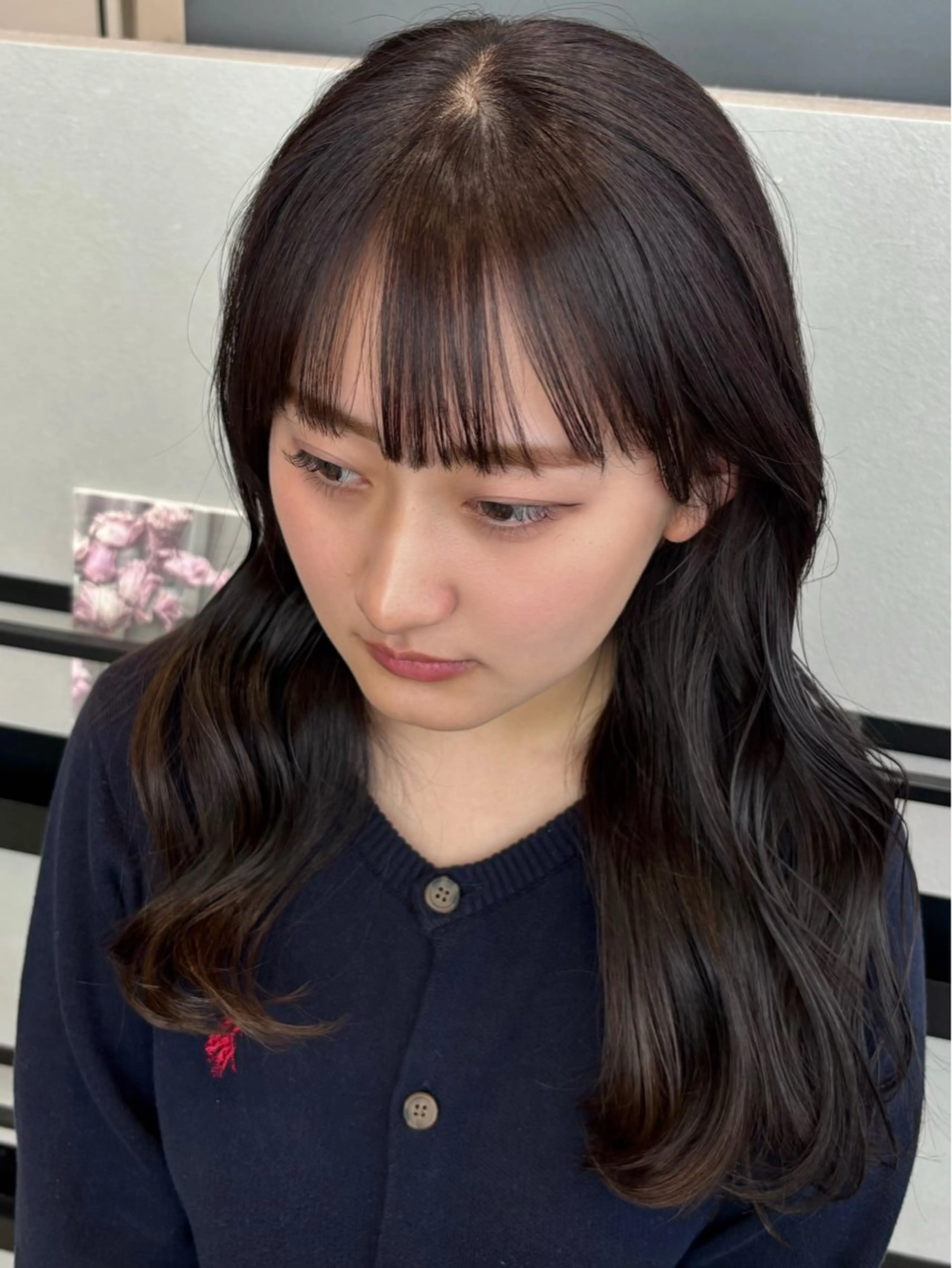 ロング カラー ベージュカラー カット ヘアカラー ktwo☆ 暗艶髪☆姫野琳のヘアスタイル