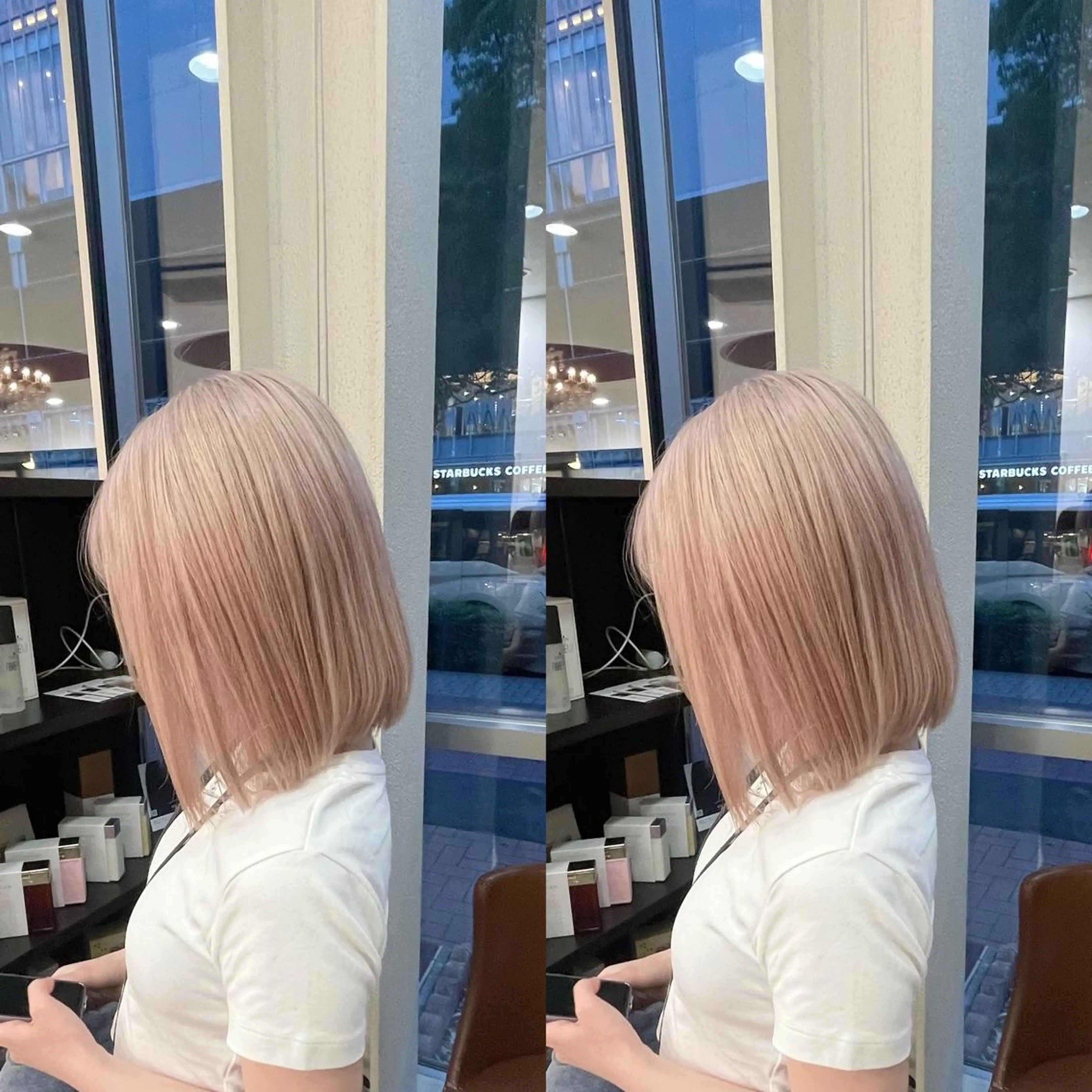 ミディアム ヘアカラー トリートメント Y Uのヘアスタイル