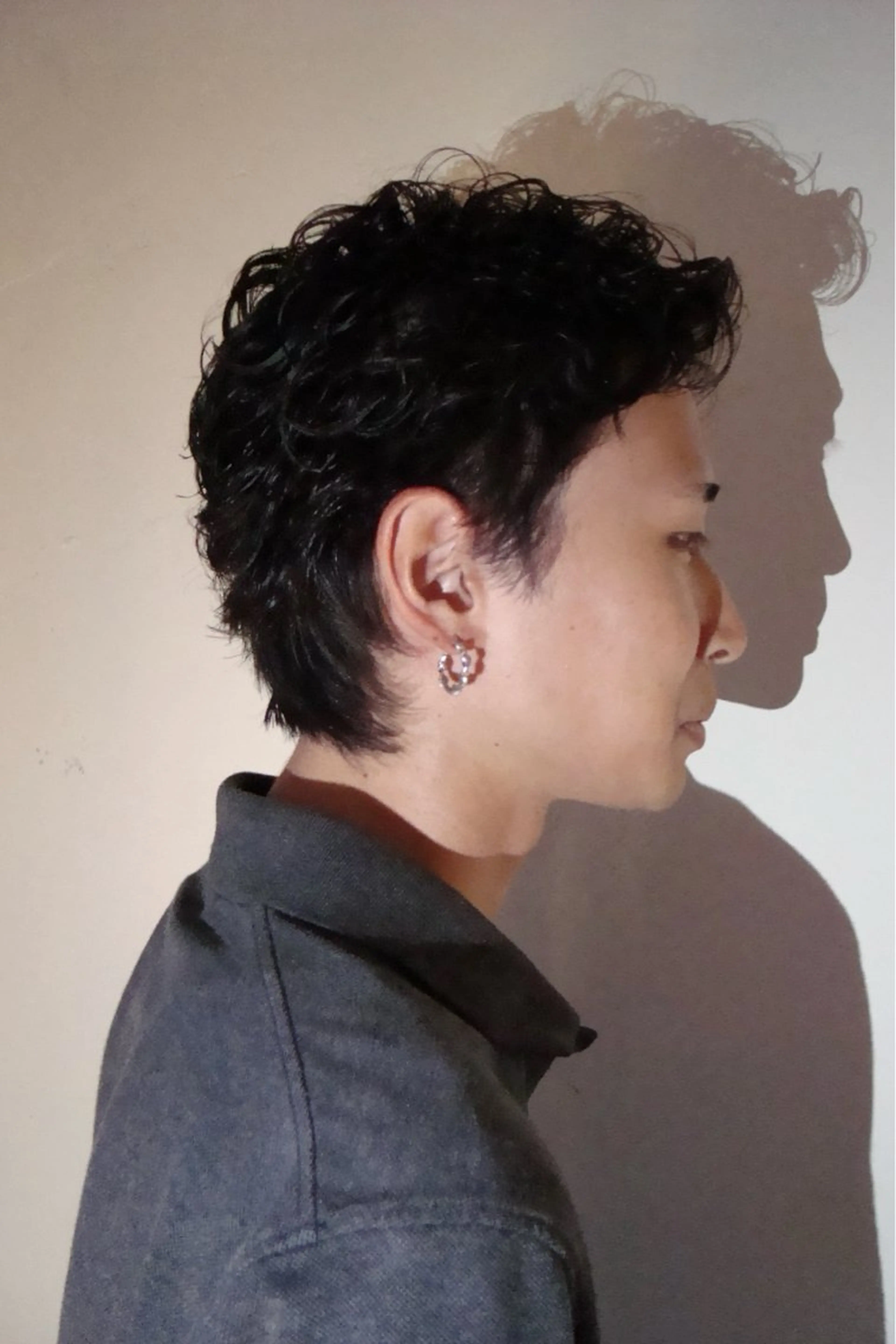メンズカット＋パーマ　ショートの写真
