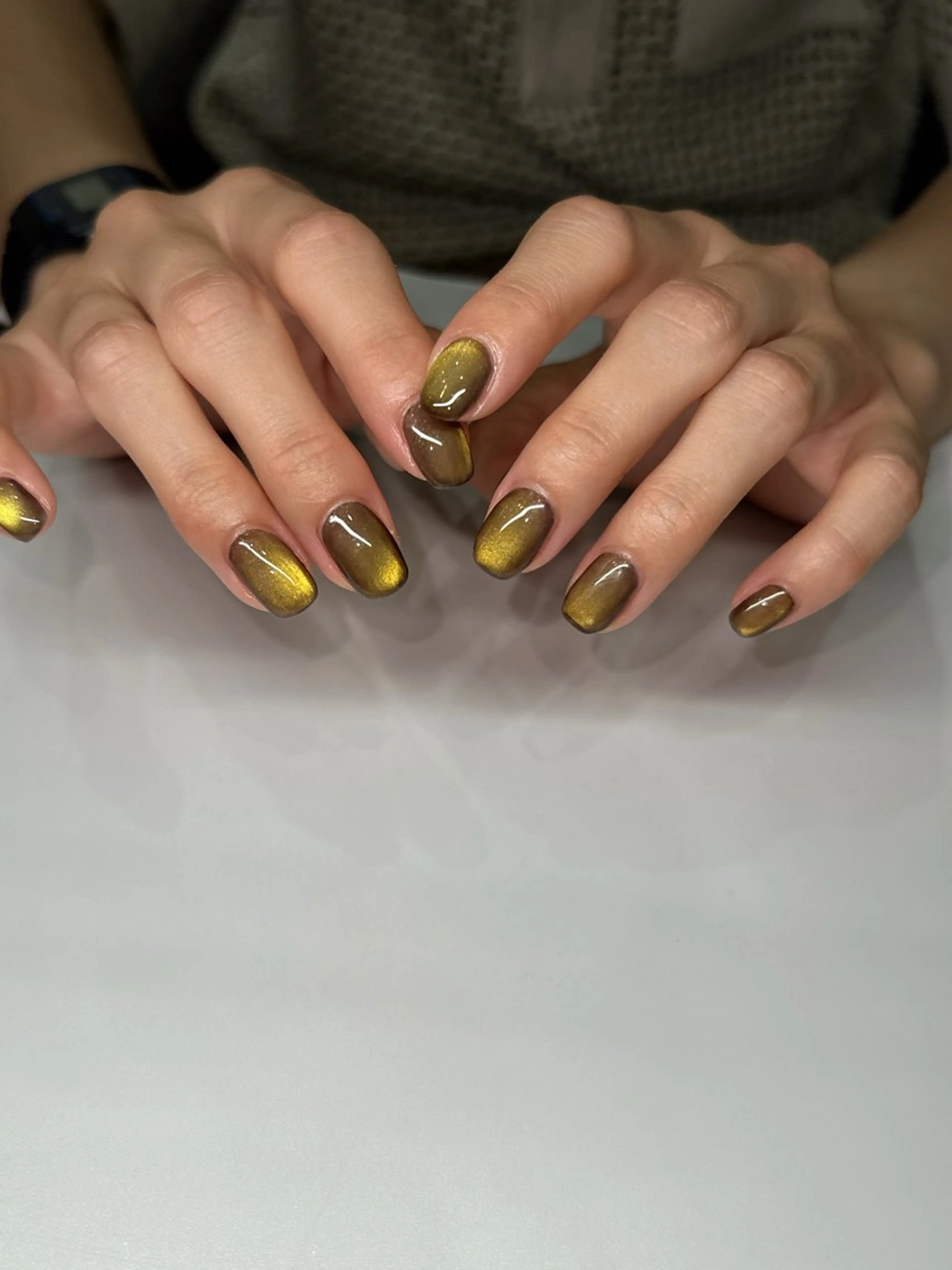 ネイル グラデーション マグネットネイル ハンドネイル nailsalon urüm (ウルム)のネイルデザイン