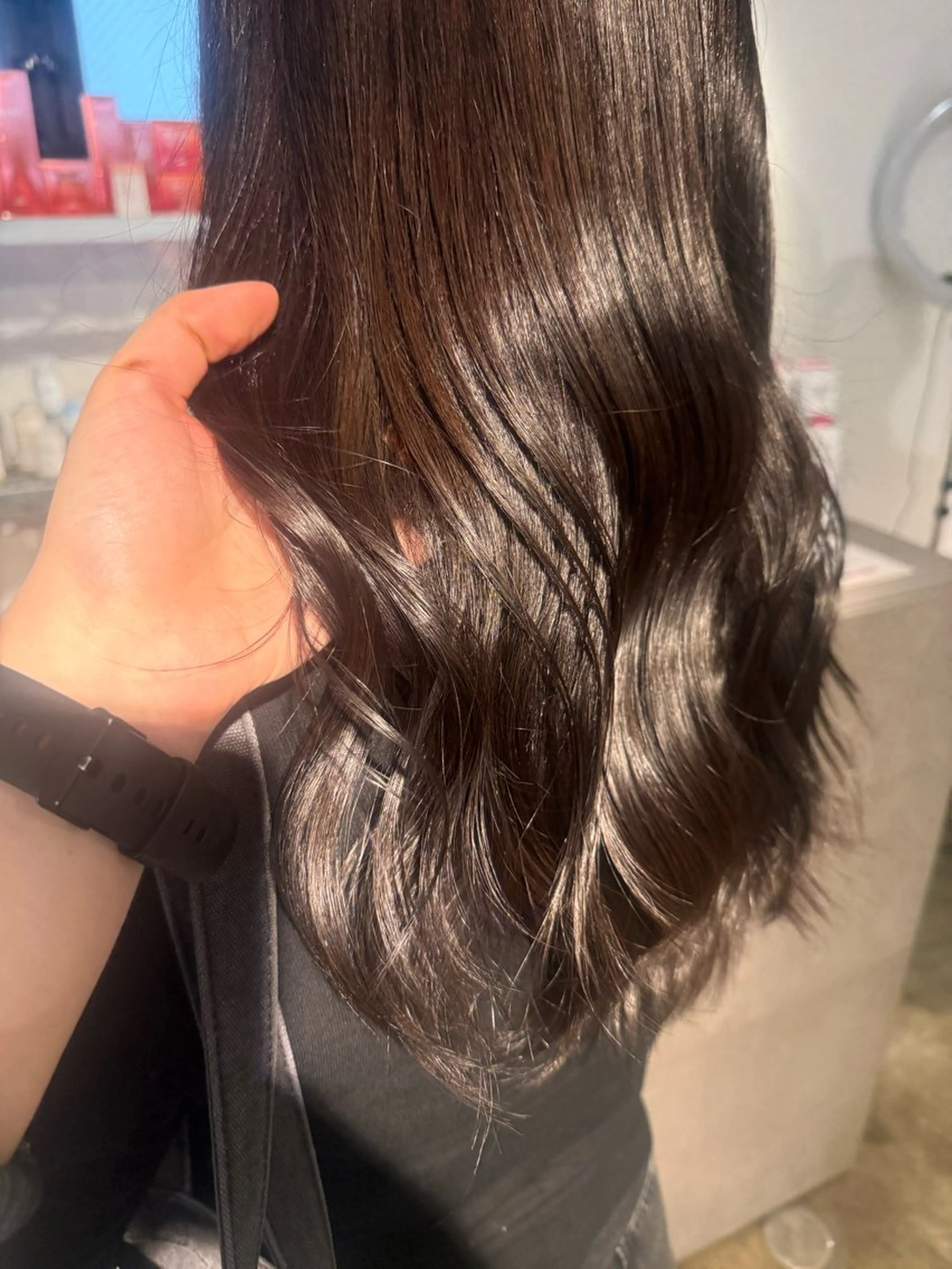 🪄【11月限定❄】🪄ブリーチなし艶感ワンカラー+無料トリートメント🌟 /ブラウン /グレージュ /ワインレッドの写真