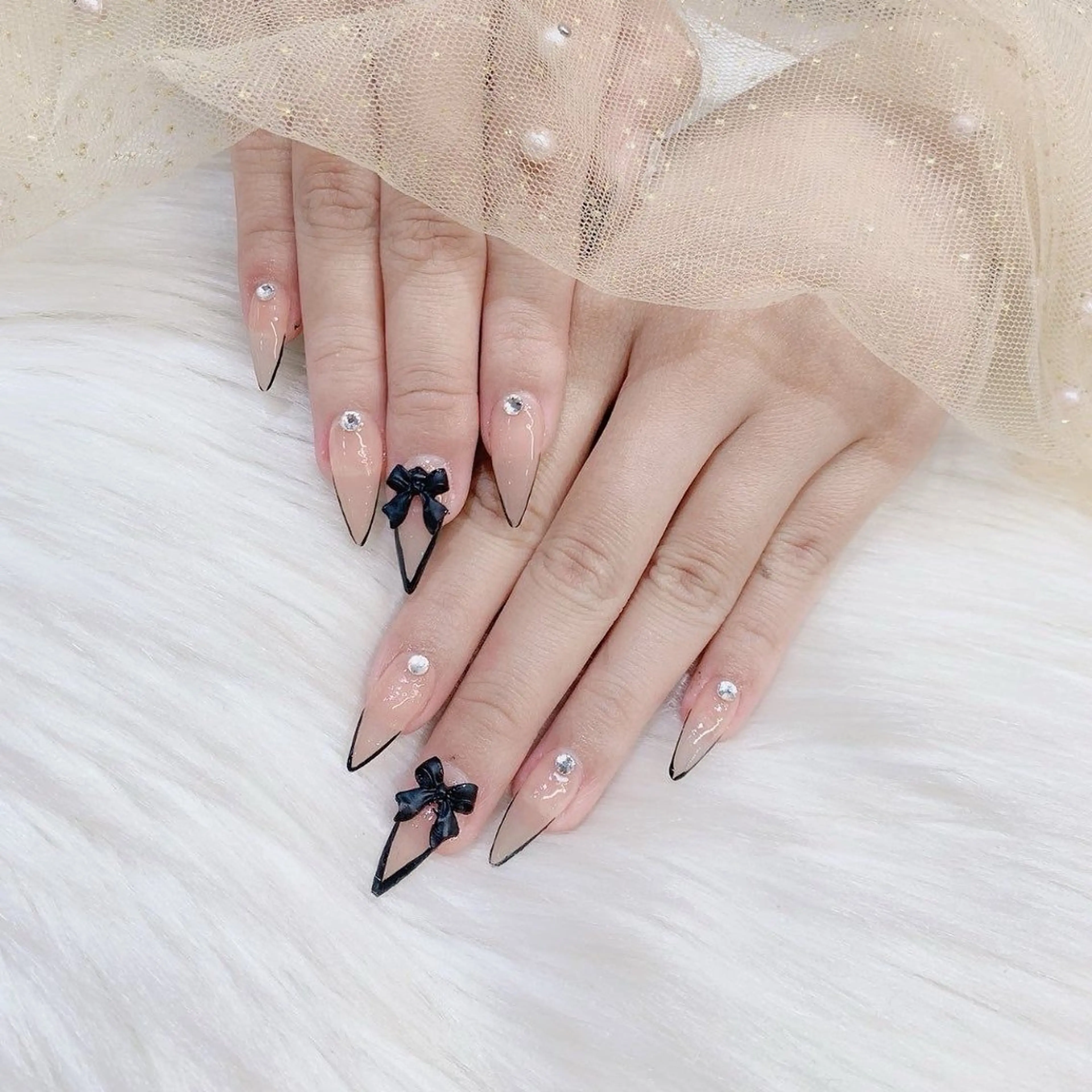 ネイル チークネイル フットネイル フレンチネイル グラデーション 韓国ネイル ハンドネイル Ribbonnail salonのネイルデザイン