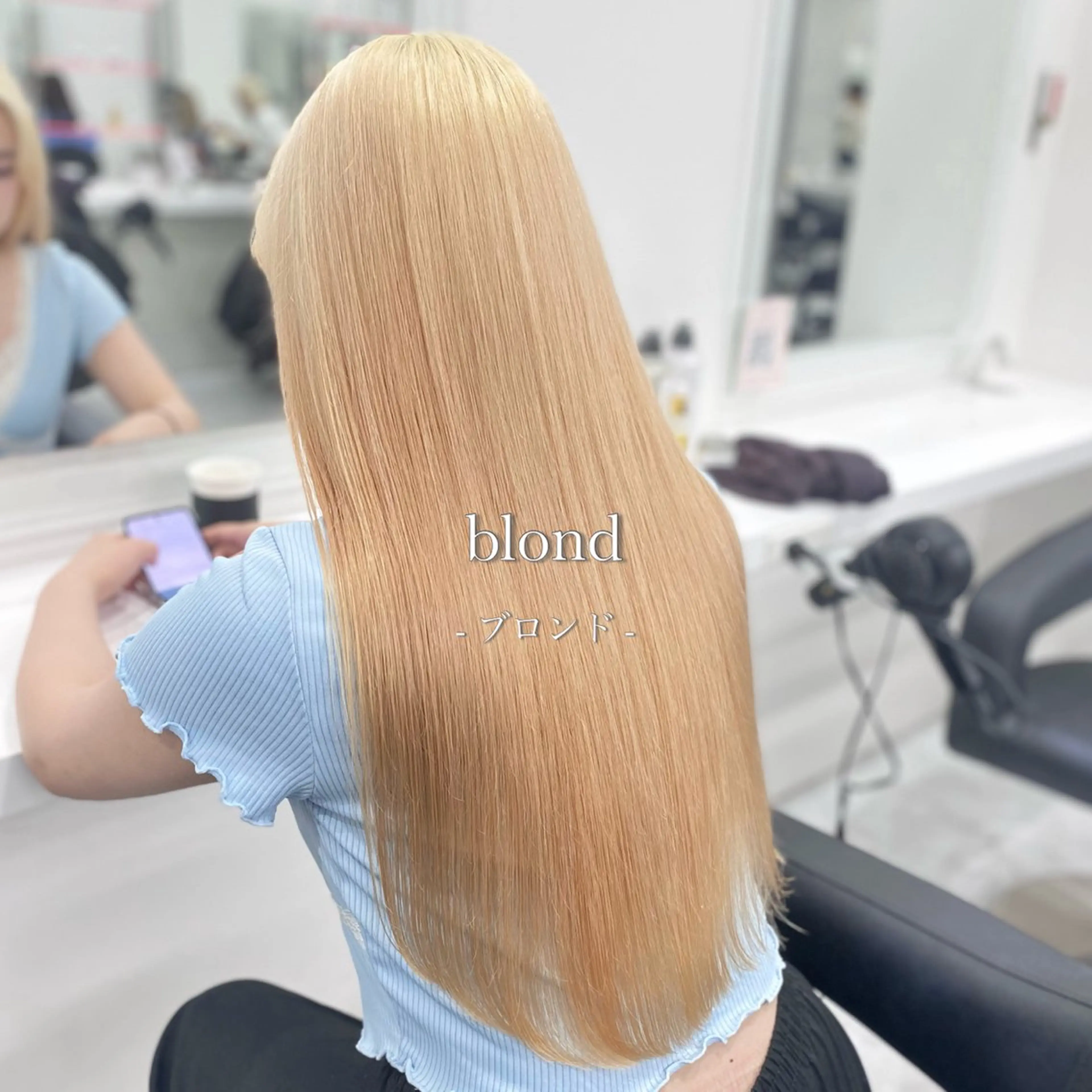 ロング カラー ヘアカラー トリートメント ヘアセット ハイトーン/ダブルカ ラー/RINKA🎀のヘアスタイル