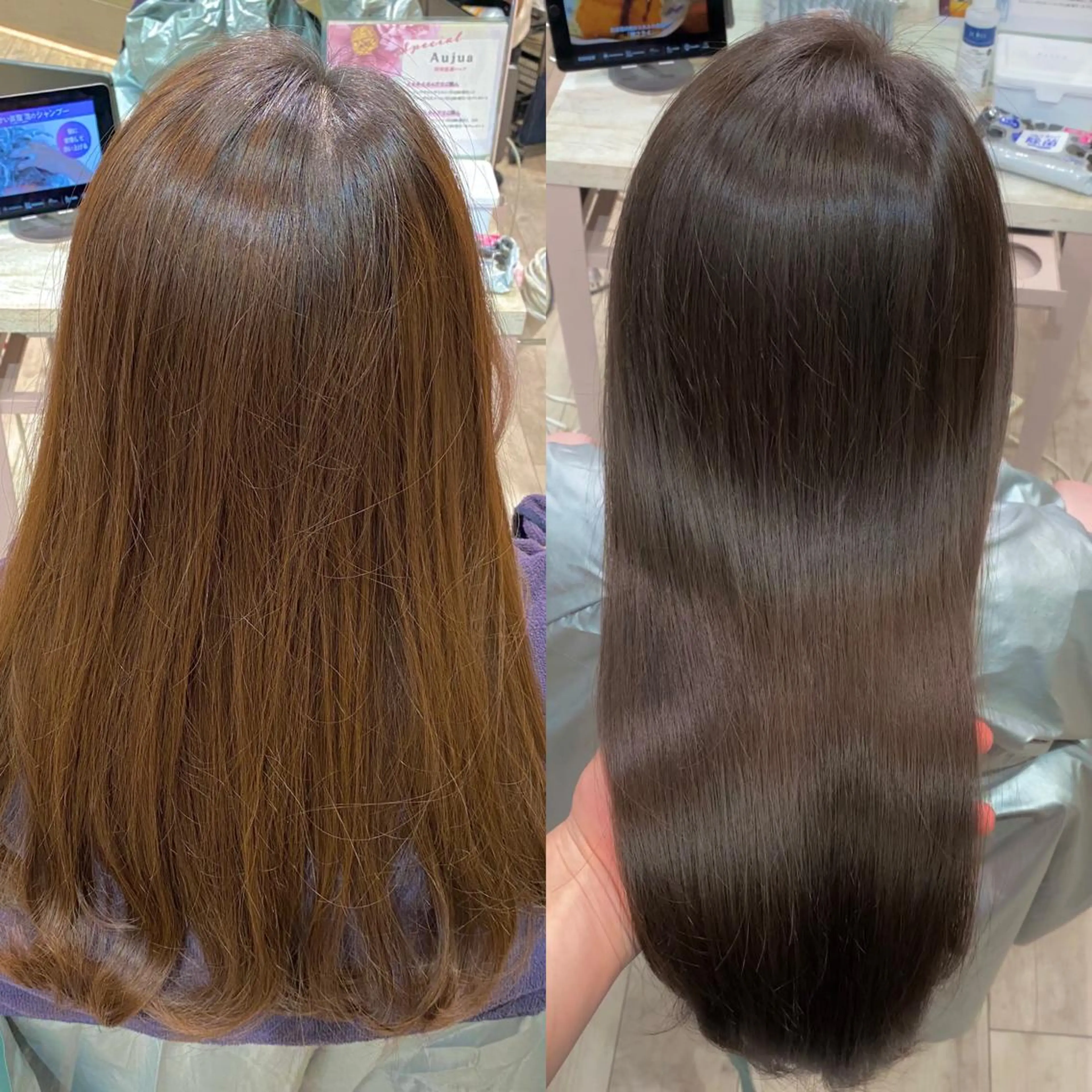 ロング カラー On所属・顔まわりカット🌟 くびれヘア/寺門遥輝のヘアスタイル